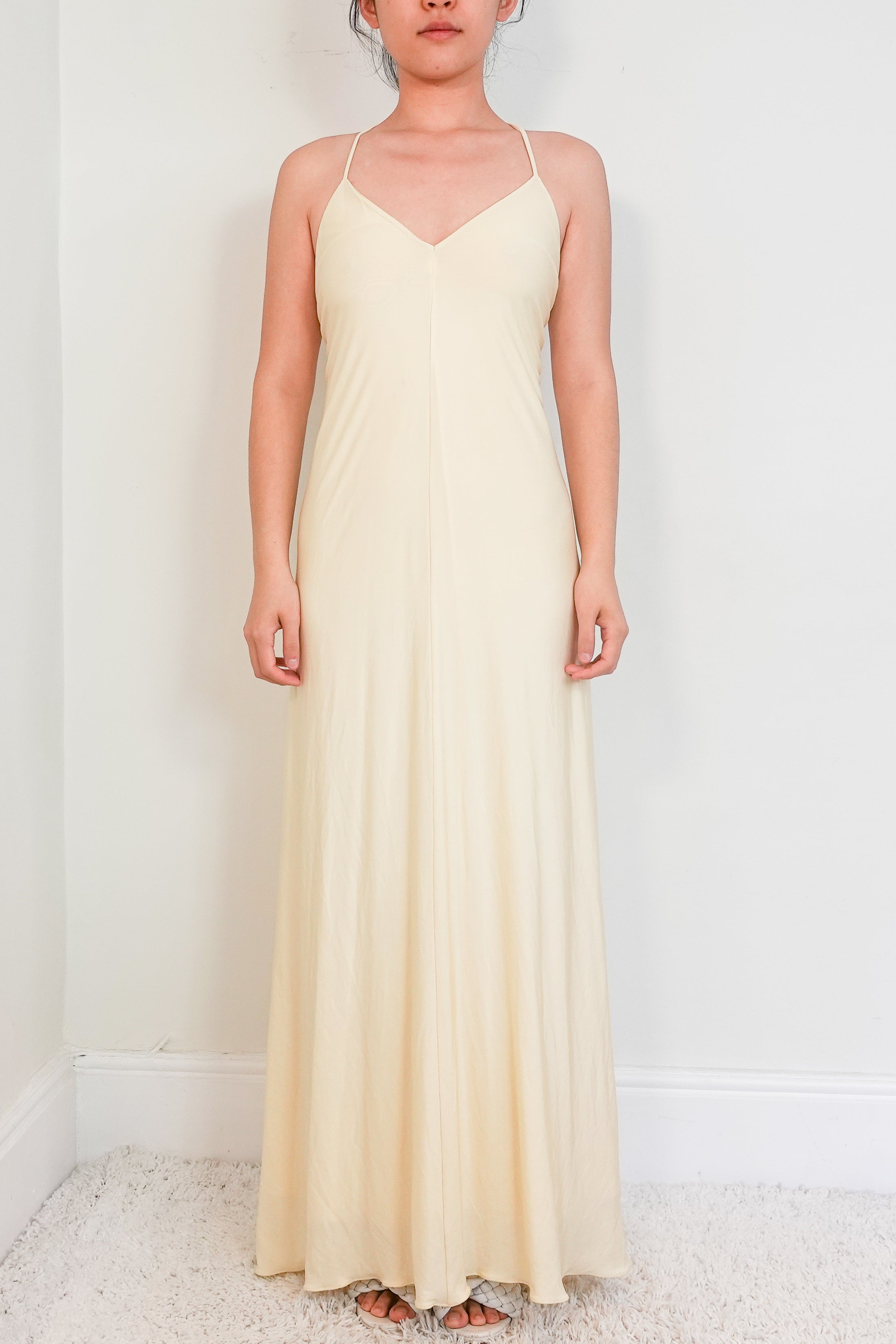 Butter yellow maxi dress RRP £500