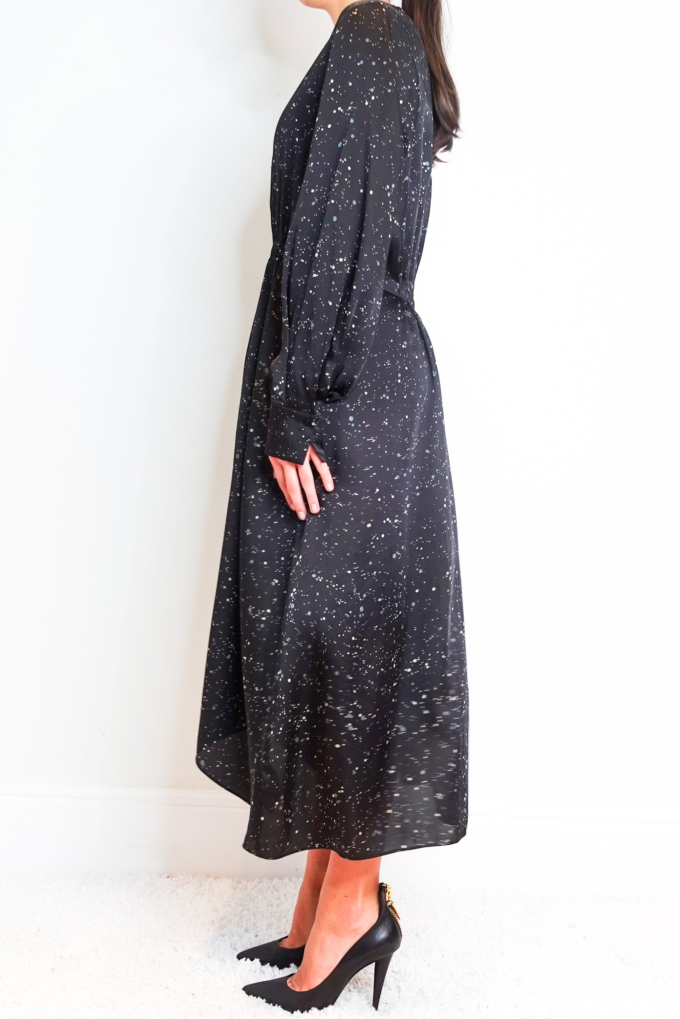 Dotted maxi dress RRP £185