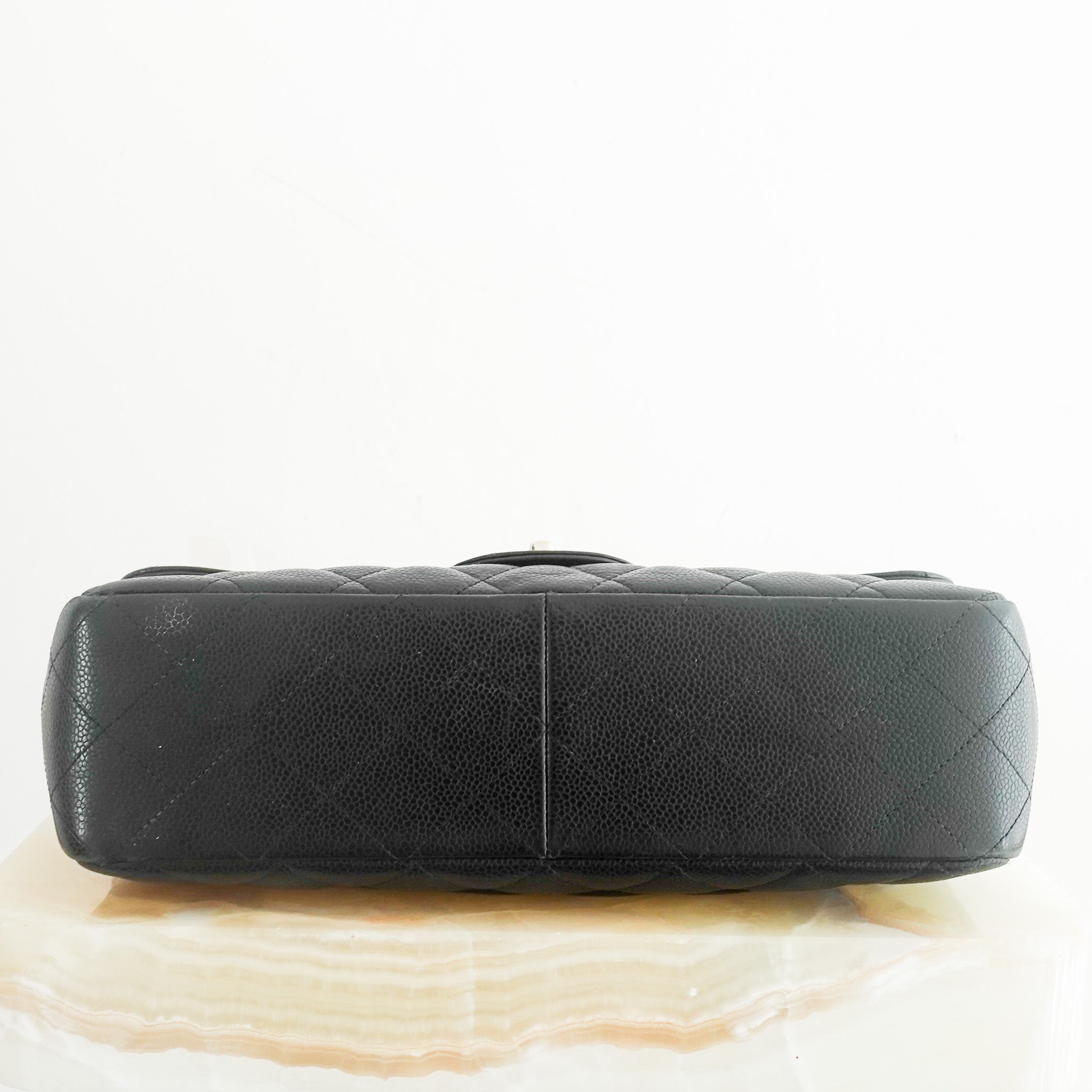 Chanel Jumbo Classic Single Flap Bag – Black Caviar Leather RRP £9,500 | Authentic Preloved