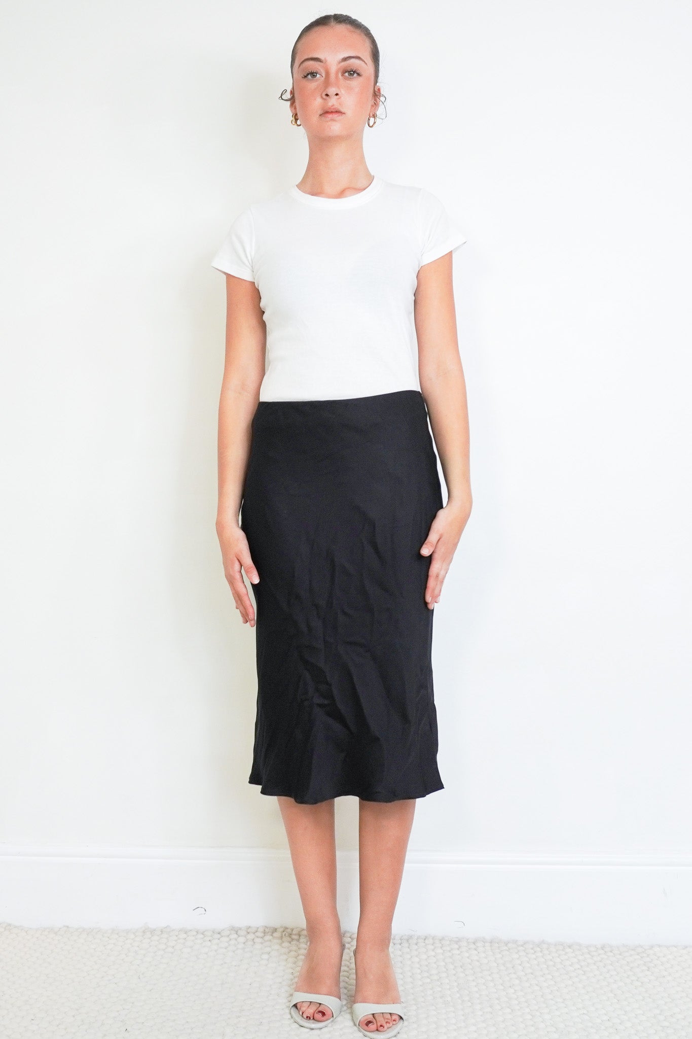 Anine Bing Black Silk Skirt (RRP £310) | Authentic Preloved