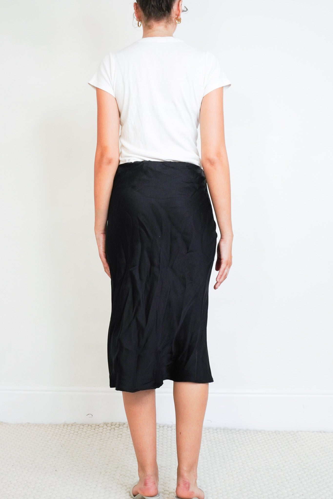 Anine Bing Black Silk Skirt (RRP £310) | Authentic Preloved