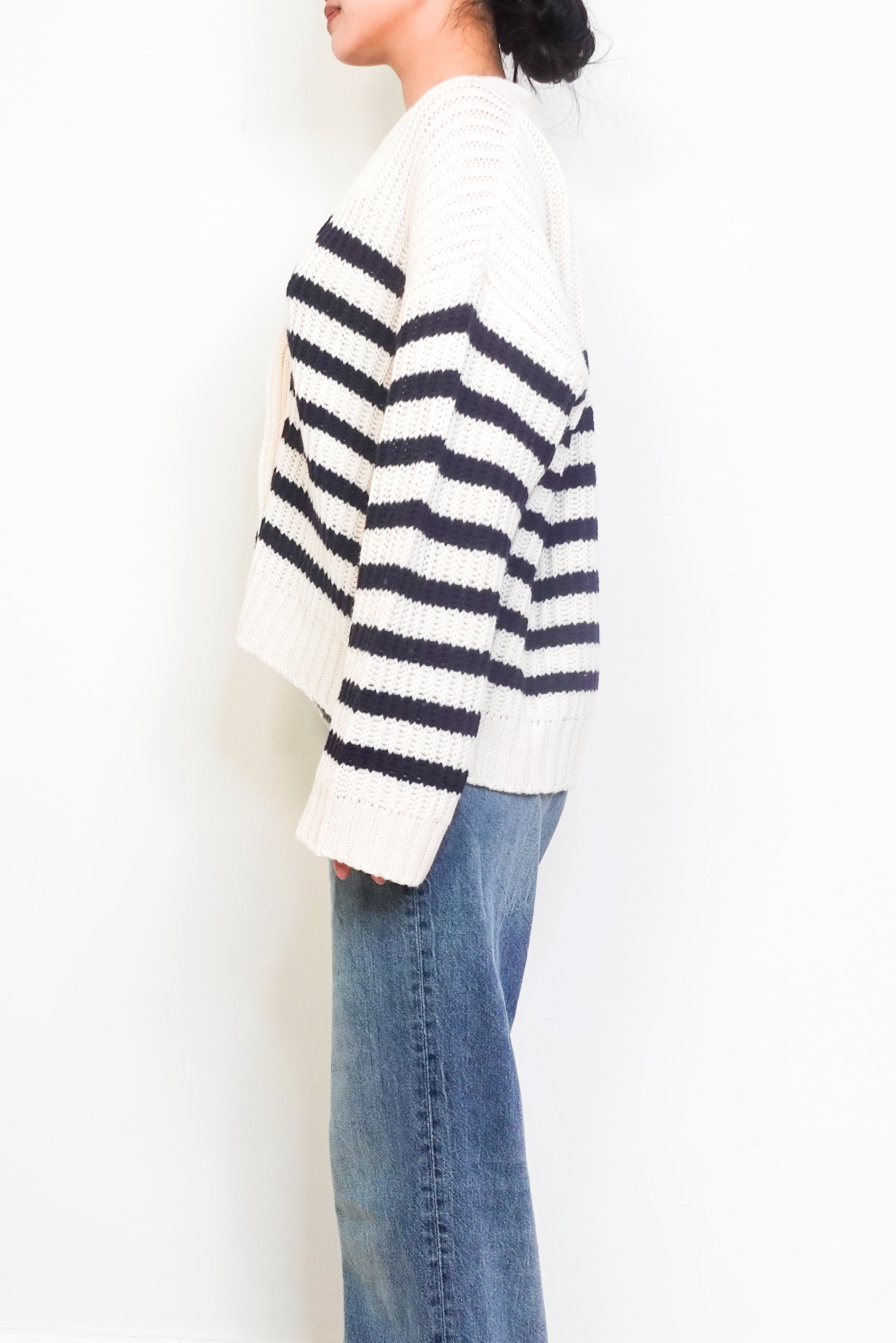 Wool Striped cardigan RRP £250