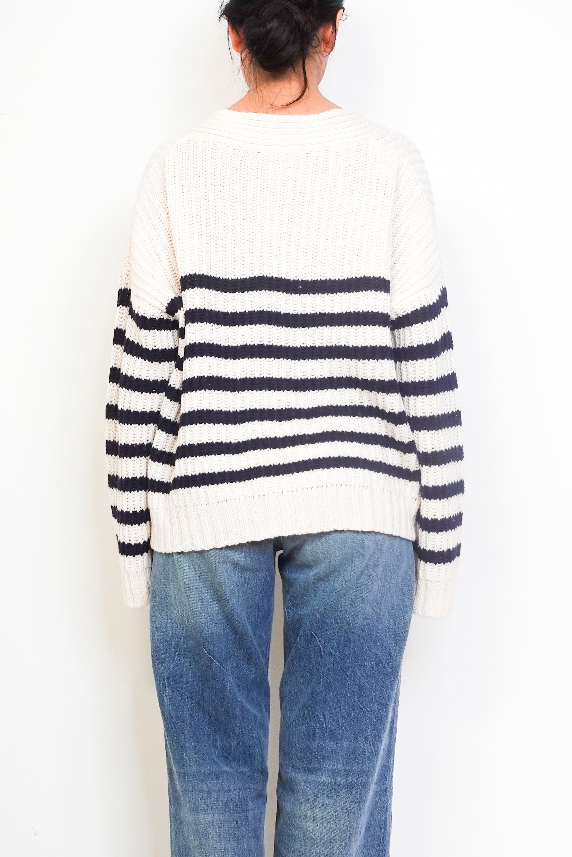 Wool Striped cardigan RRP £250