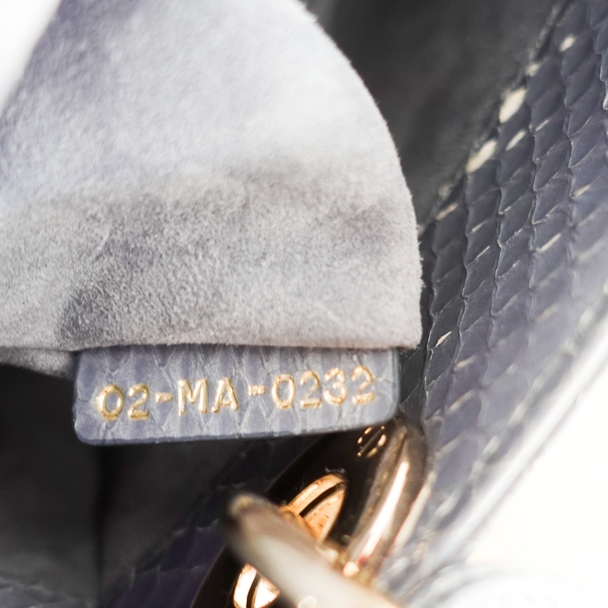 Dior Mini Lady Python bag in Misty Blue RRP £5000 | Authentic Preloved