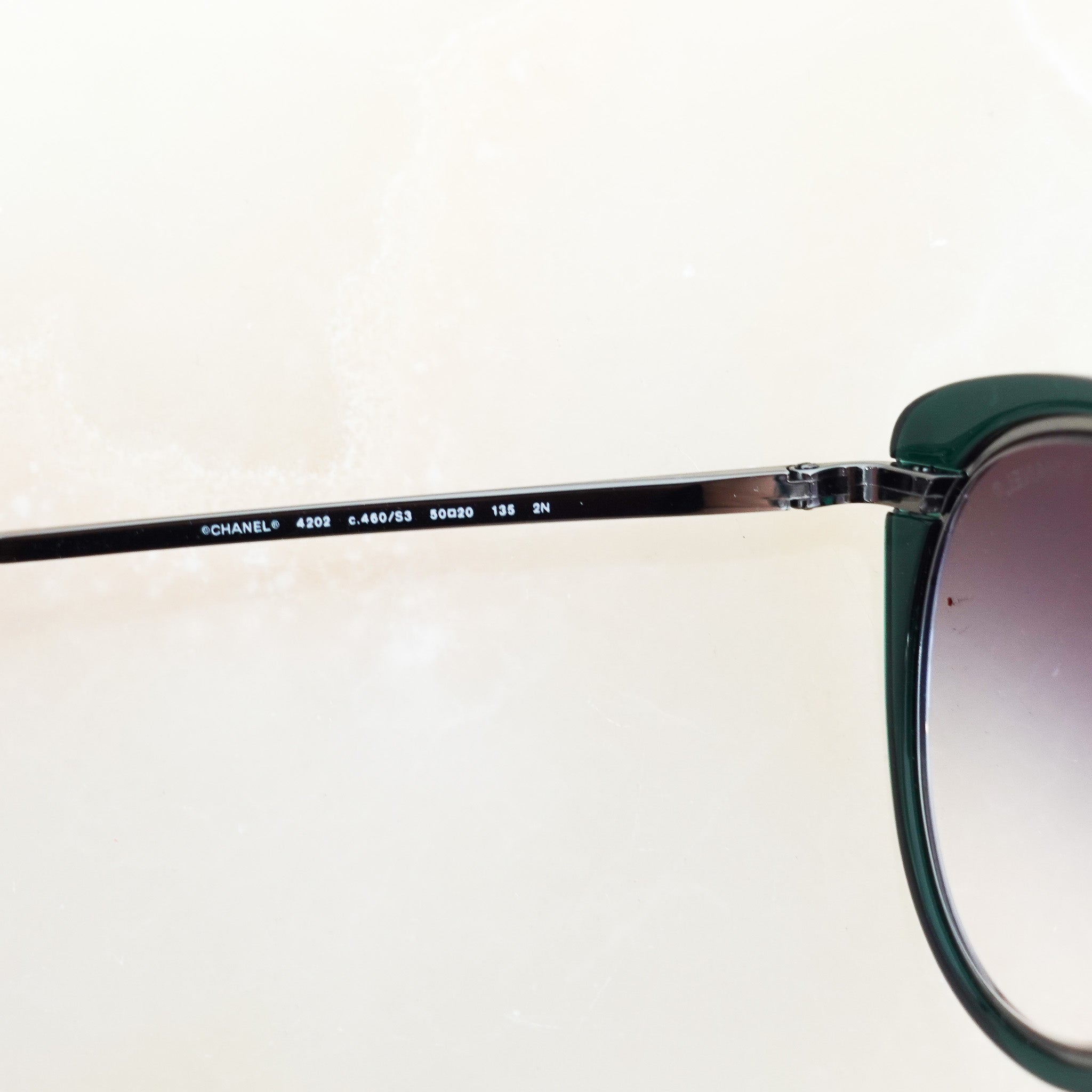 Chanel Round green Sunglasses | Authentic Preloved