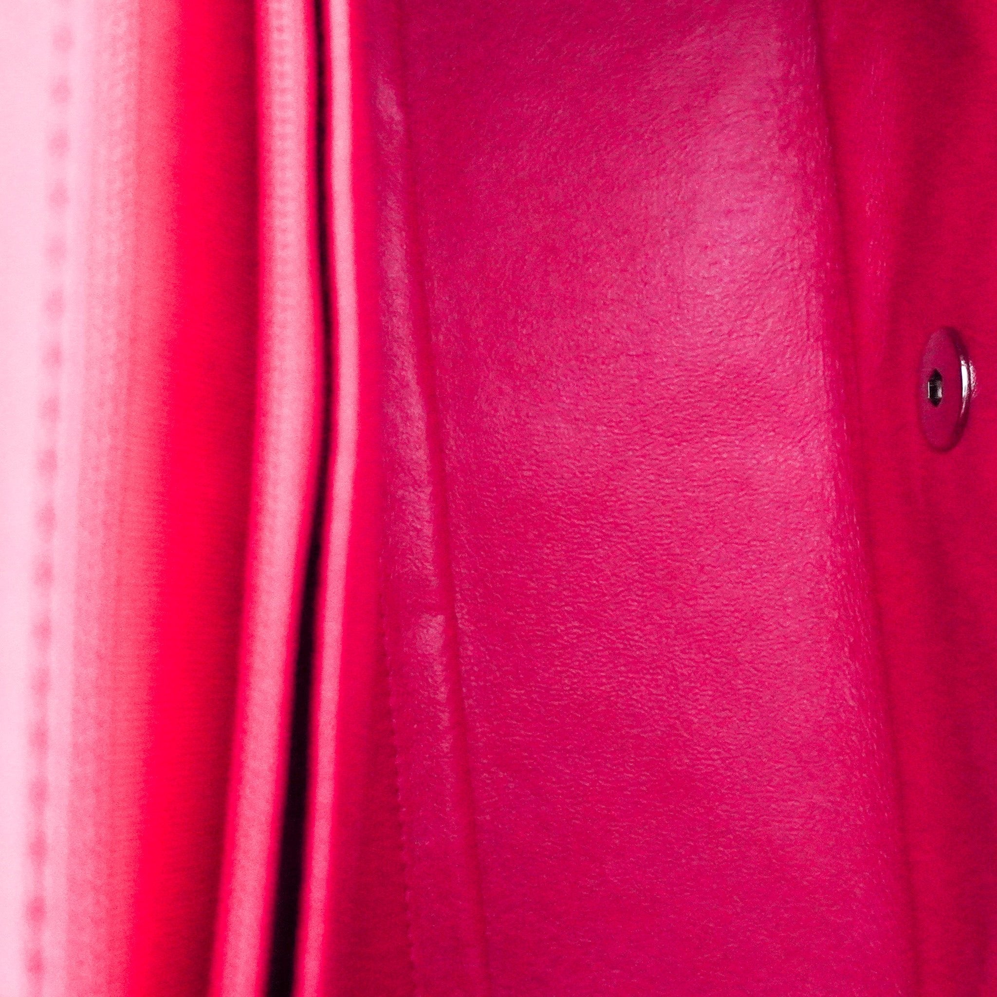 Chanel Chevron Fuchsia Quilted Jumbo Single Flap Bag RRP £5000 | Authentic Preloved - Reloved Again