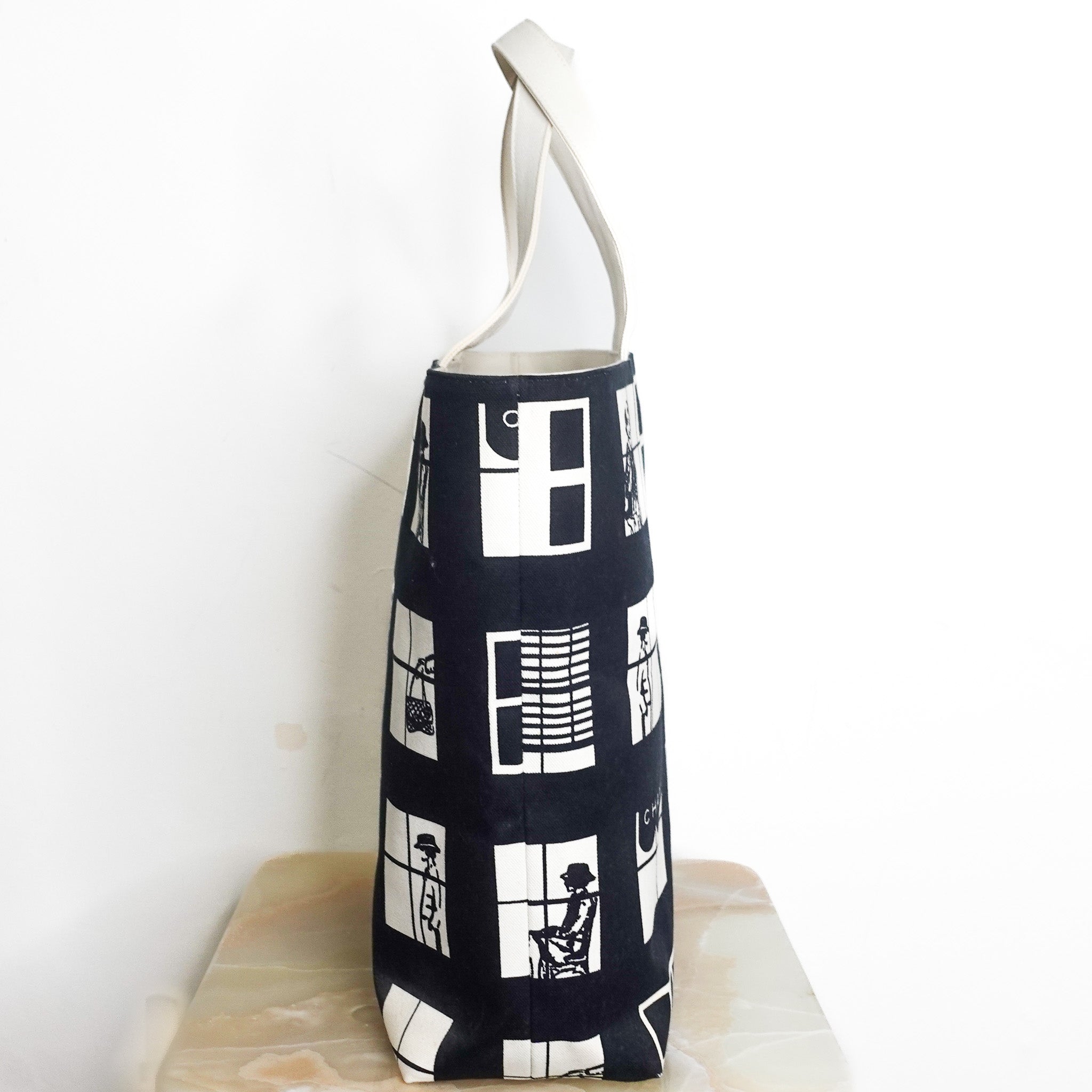 Black and white window tote RRP £2k