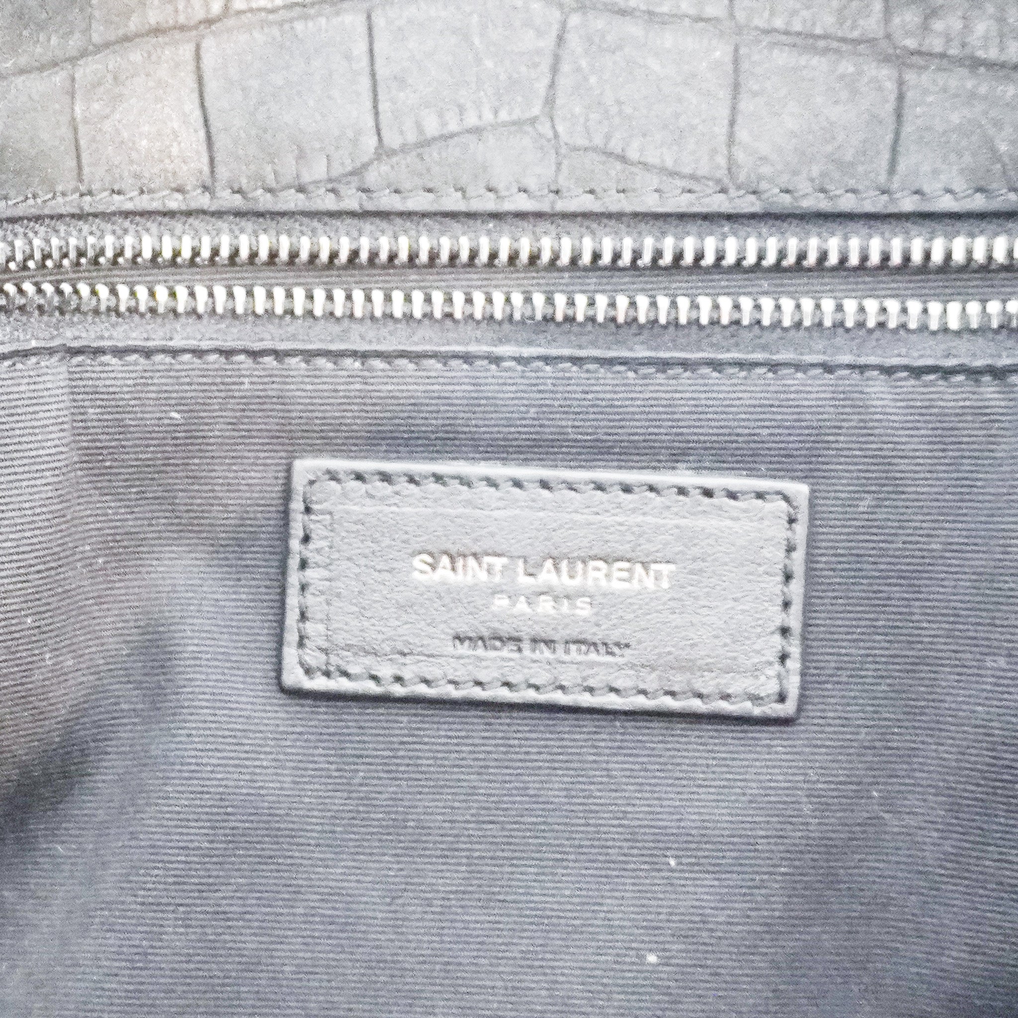 Saint Laurent Niki Shoulder Bag in Black Croc (RRP £1,635) | Authentic Preloved