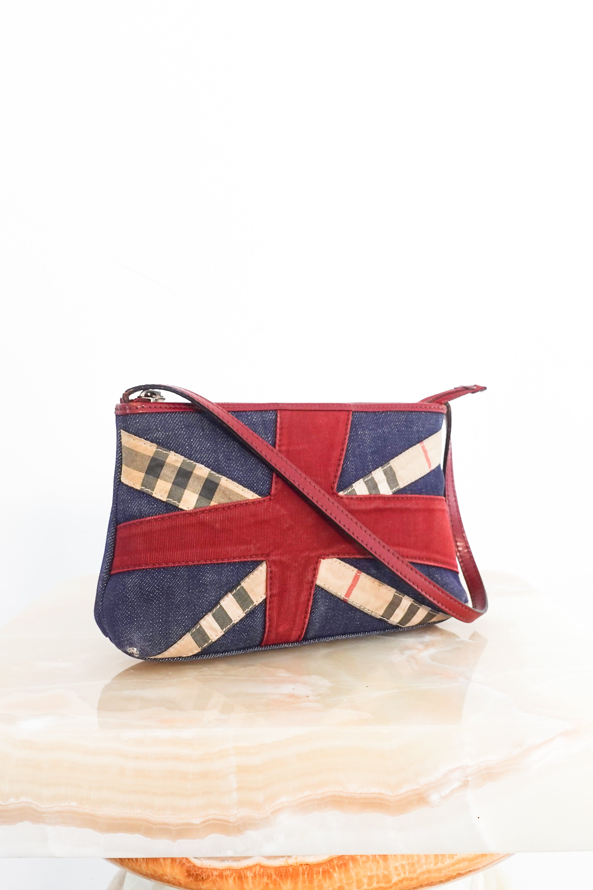 Navy union jack 90's mini bag