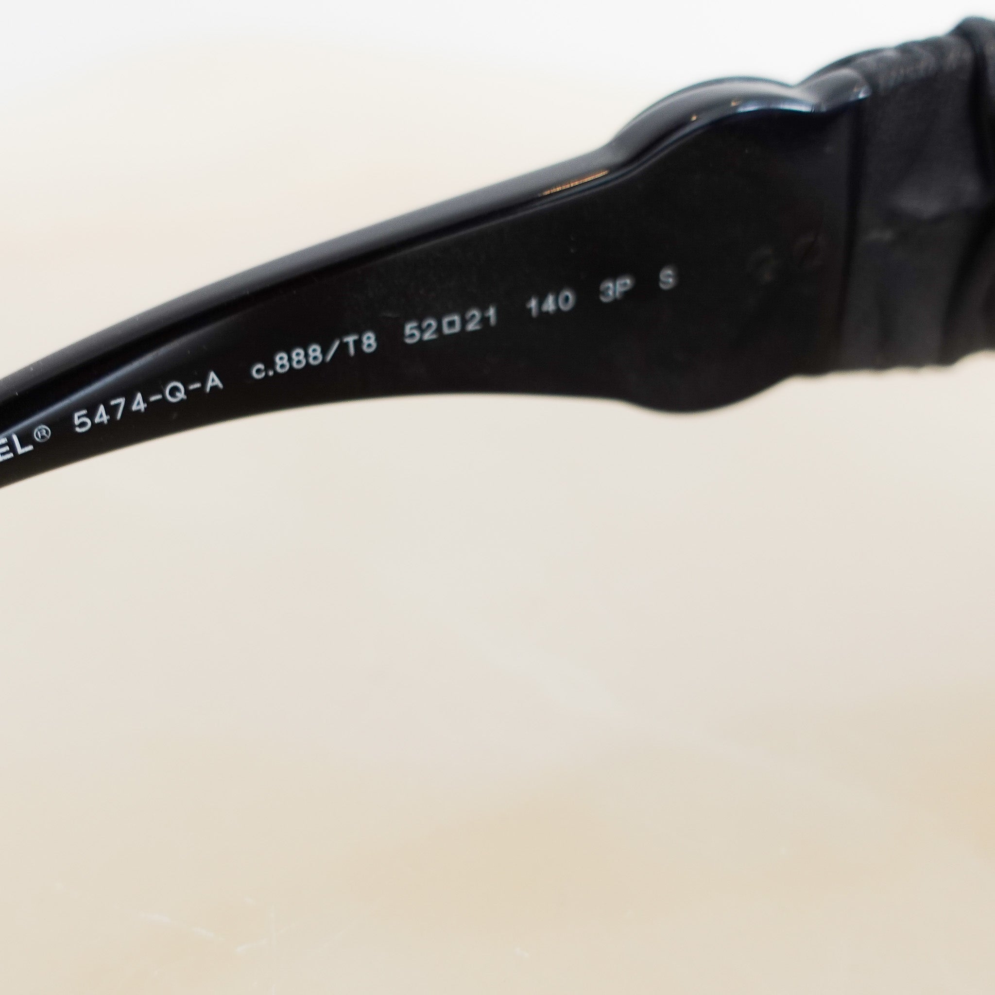 Chanel CC Leather arm Sunglasses | Authentic Preloved - Reloved Again