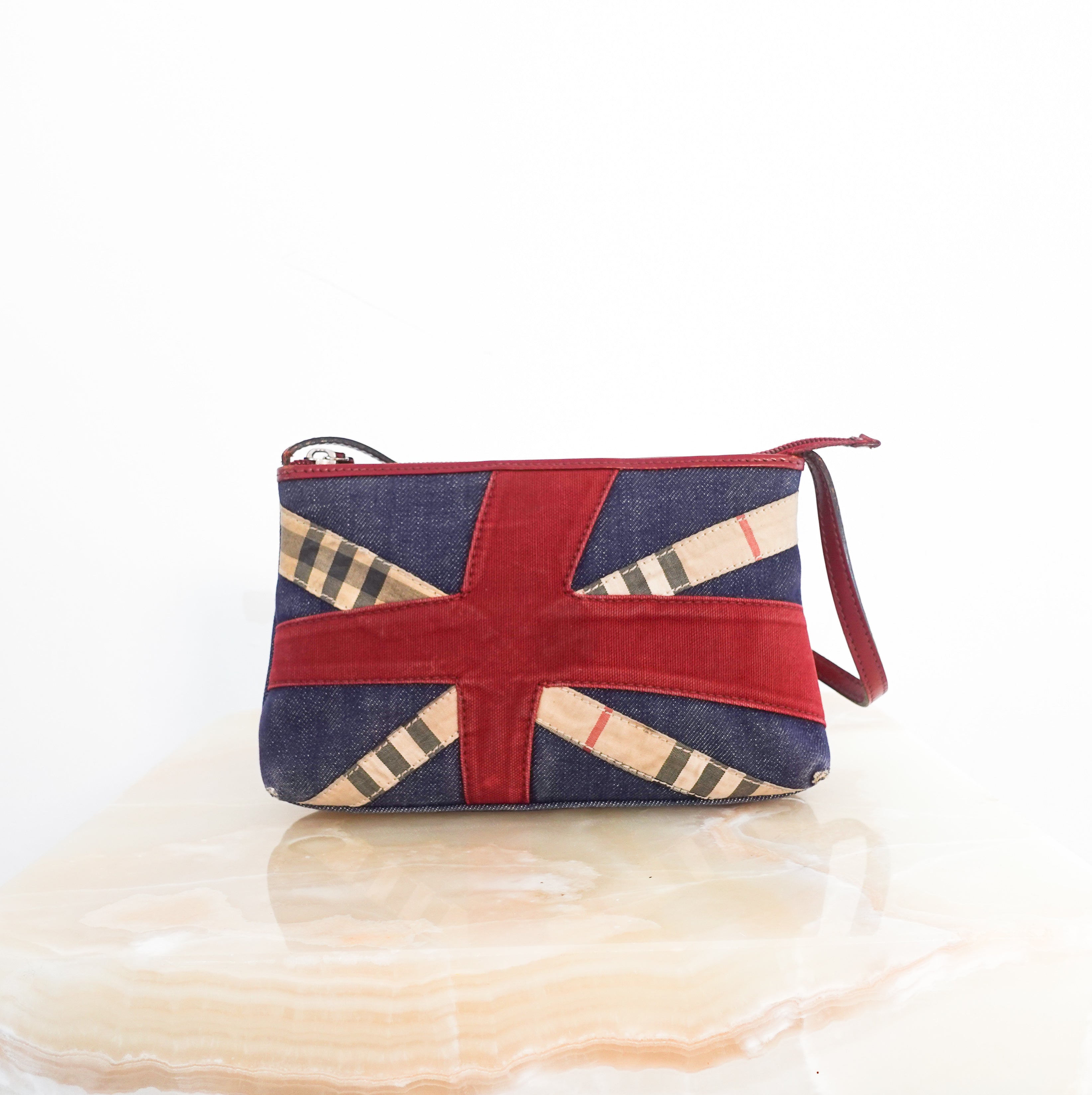 Navy union jack 90's mini bag