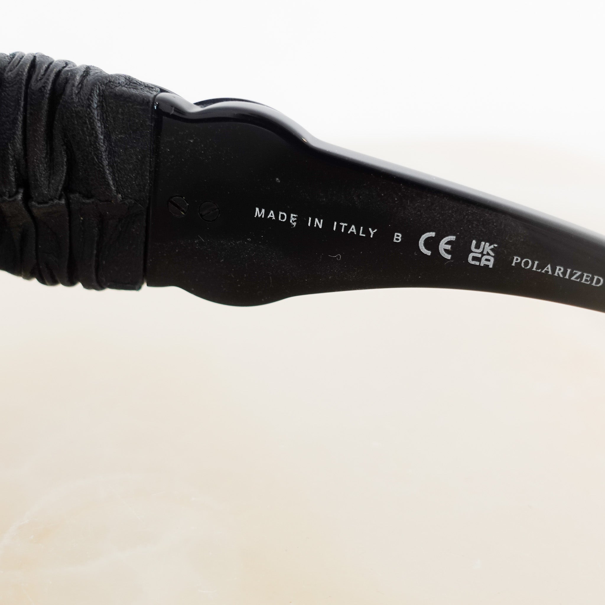 Chanel CC Leather arm Sunglasses | Authentic Preloved - Reloved Again
