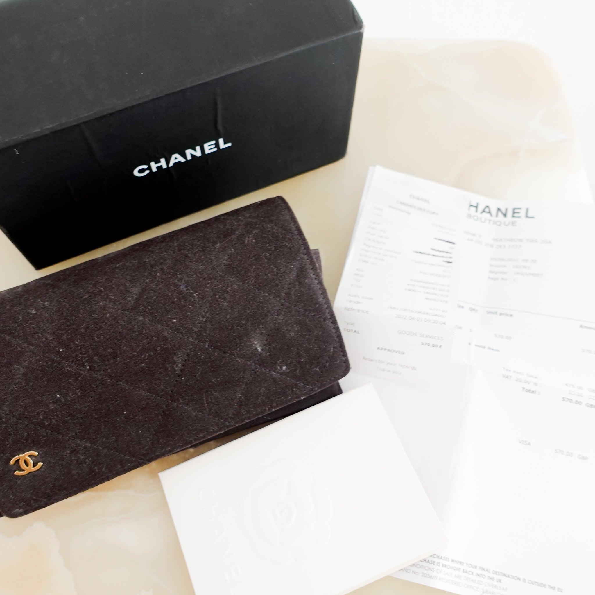 Chanel CC Leather arm Sunglasses | Authentic Preloved - Reloved Again