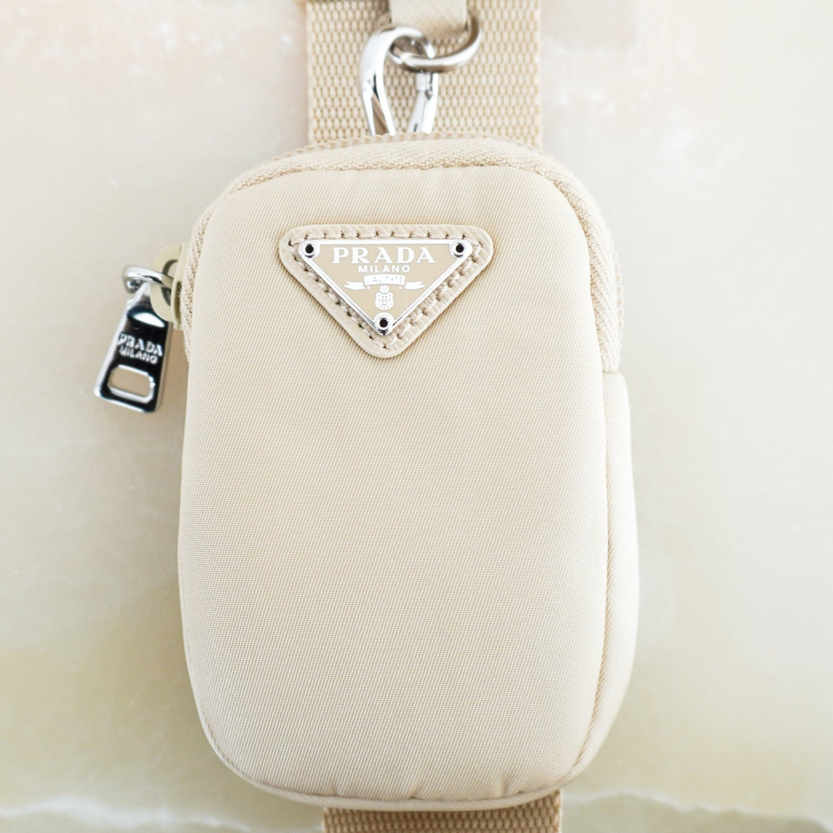 Prada Re-Nylon Shoulder Bag in Deserto (RRP £1510) | Authentic Preloved - Reloved Again