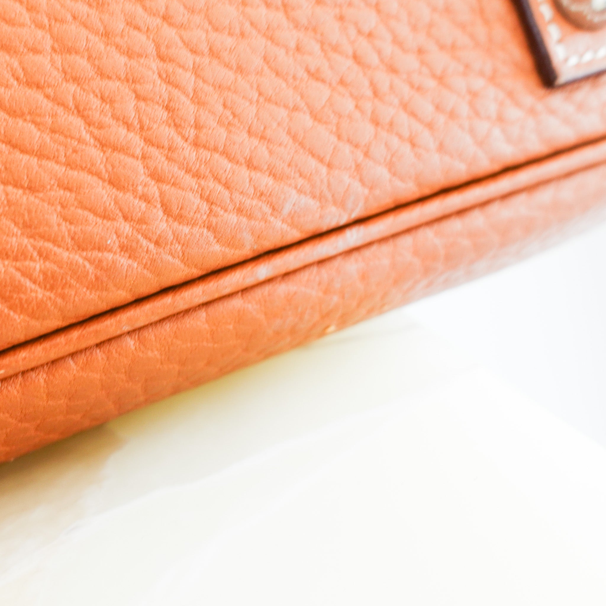 Hermès Birkin 40 Retourne Gold Togo Palladium | Authentic Preloved - Reloved Again