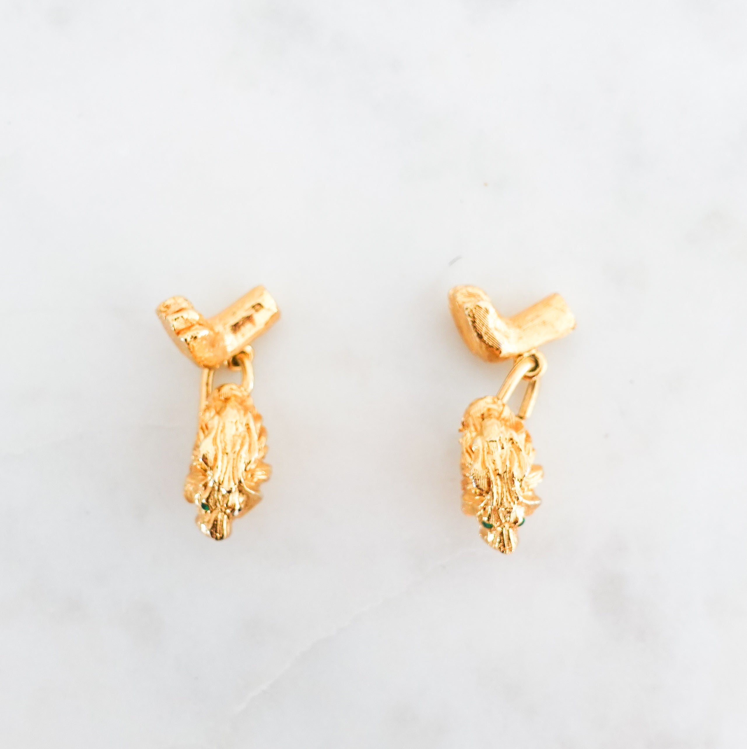 Iconic lion head cufflinks