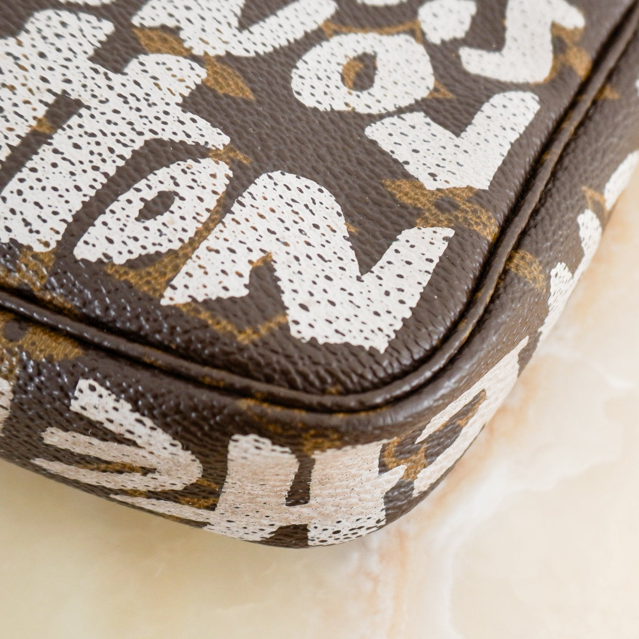 Louis Vuitton x Stephen Sprouse 2001 Limited Edition Graffiti Pochette Accessoires | Authentic Preloved - Reloved Again