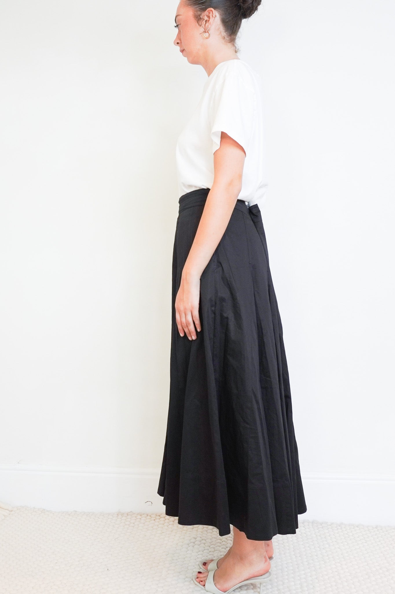 Me + Em Black Midi Skirt (RRP £225) | Authentic Preloved