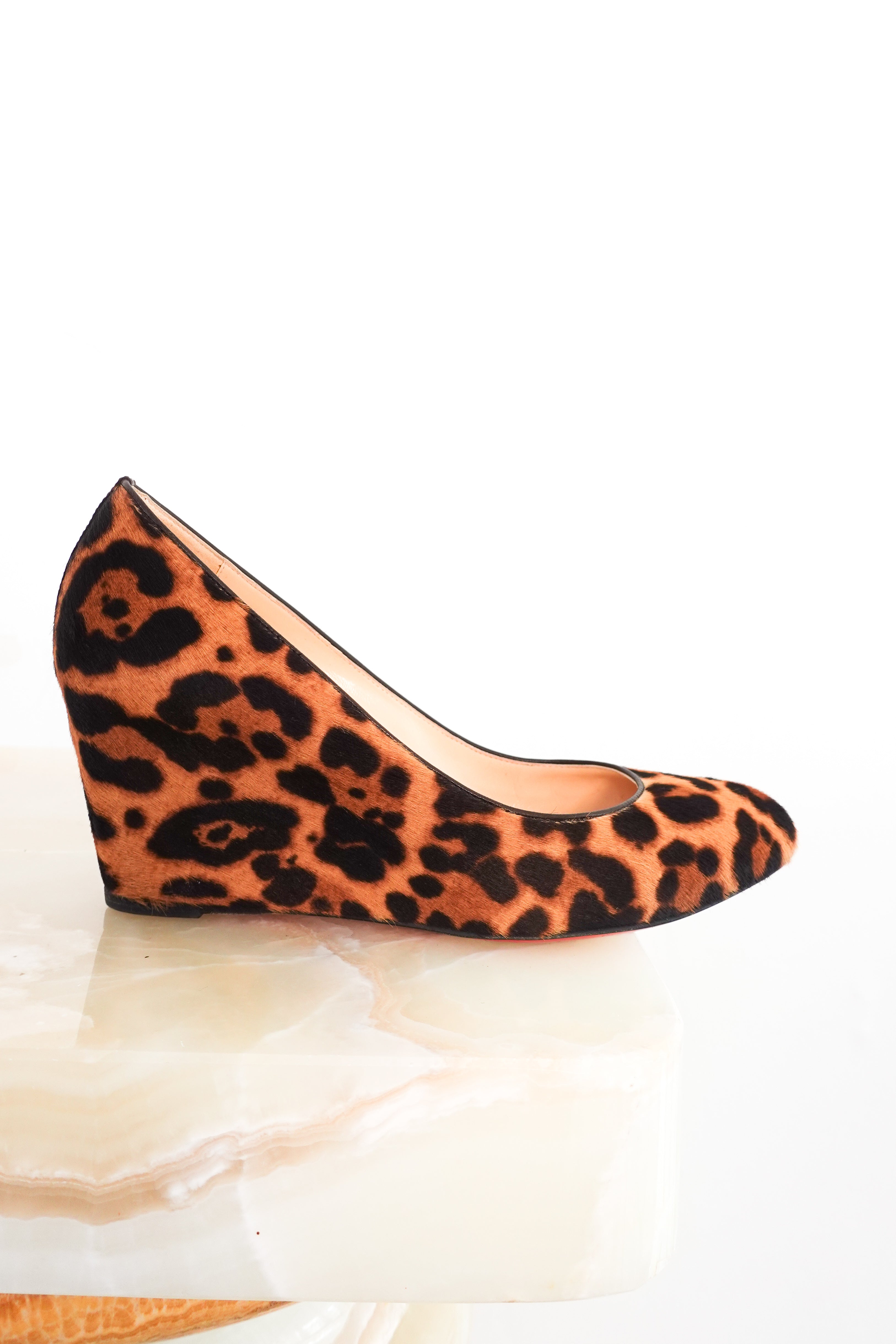 Leopard print wedges RRP £780