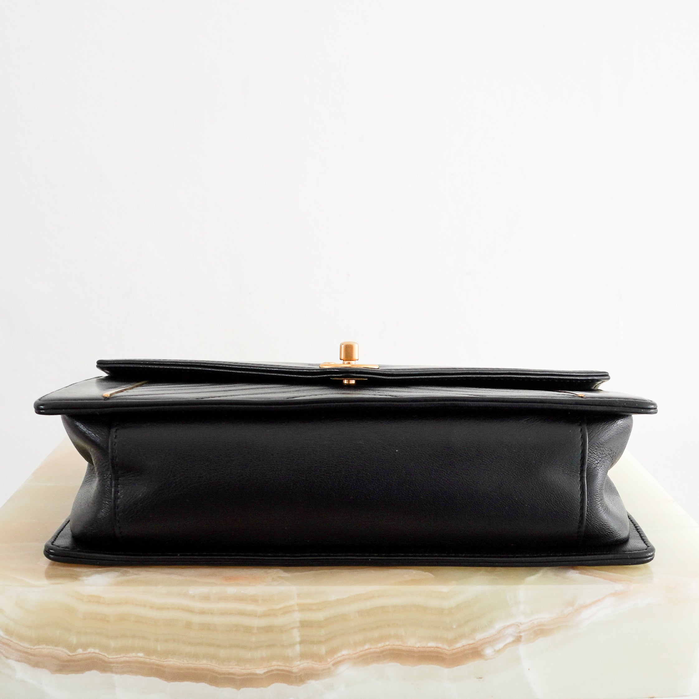 Chanel Chevron Flap Bag Black Lambskin Gold Hardware | Authentic Preloved