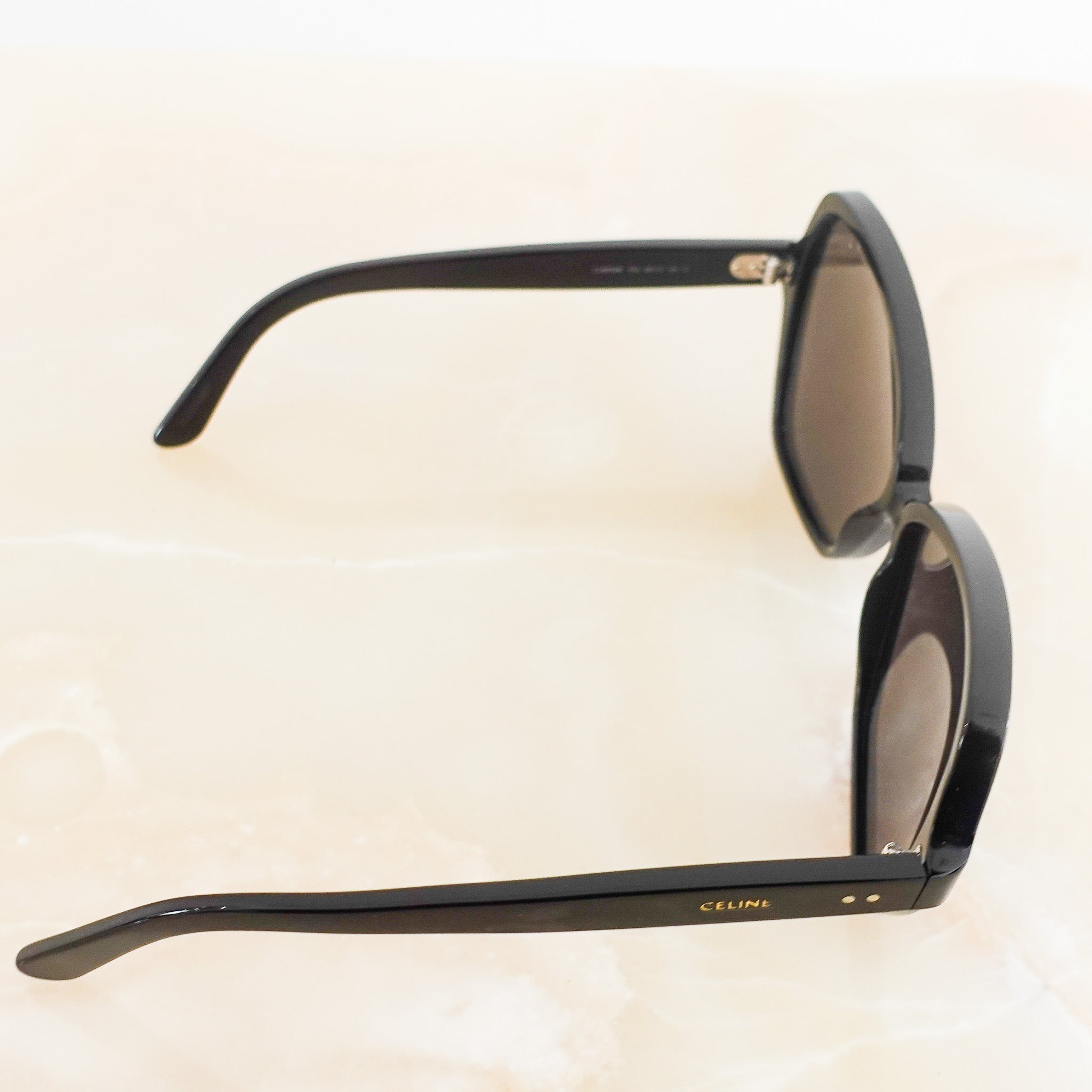 Oversized black sunglasses RRP £450