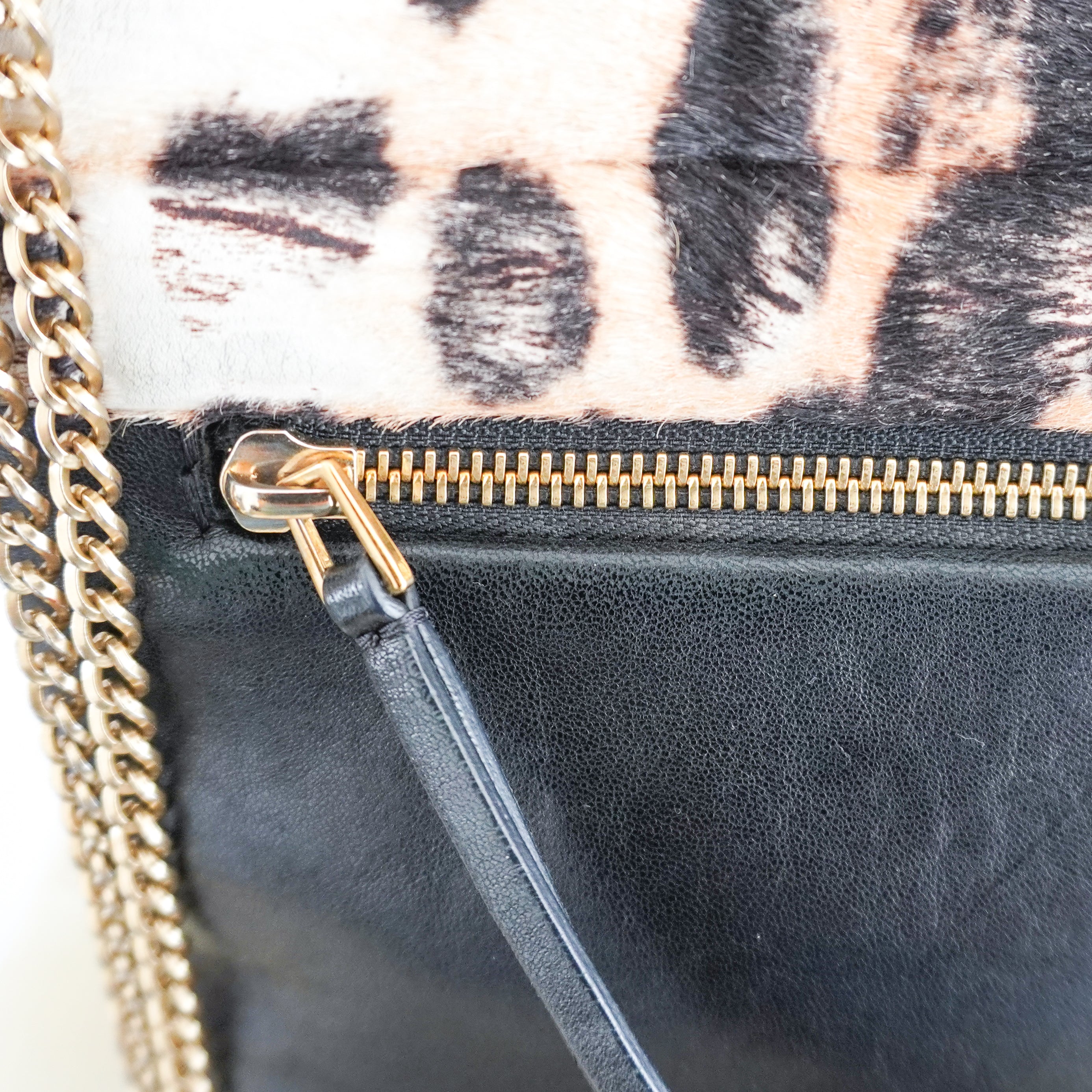 Lanvin Leopard Print Pony Hair & Leather Shoulder Bag (RRP £1500) | Authentic Preloved