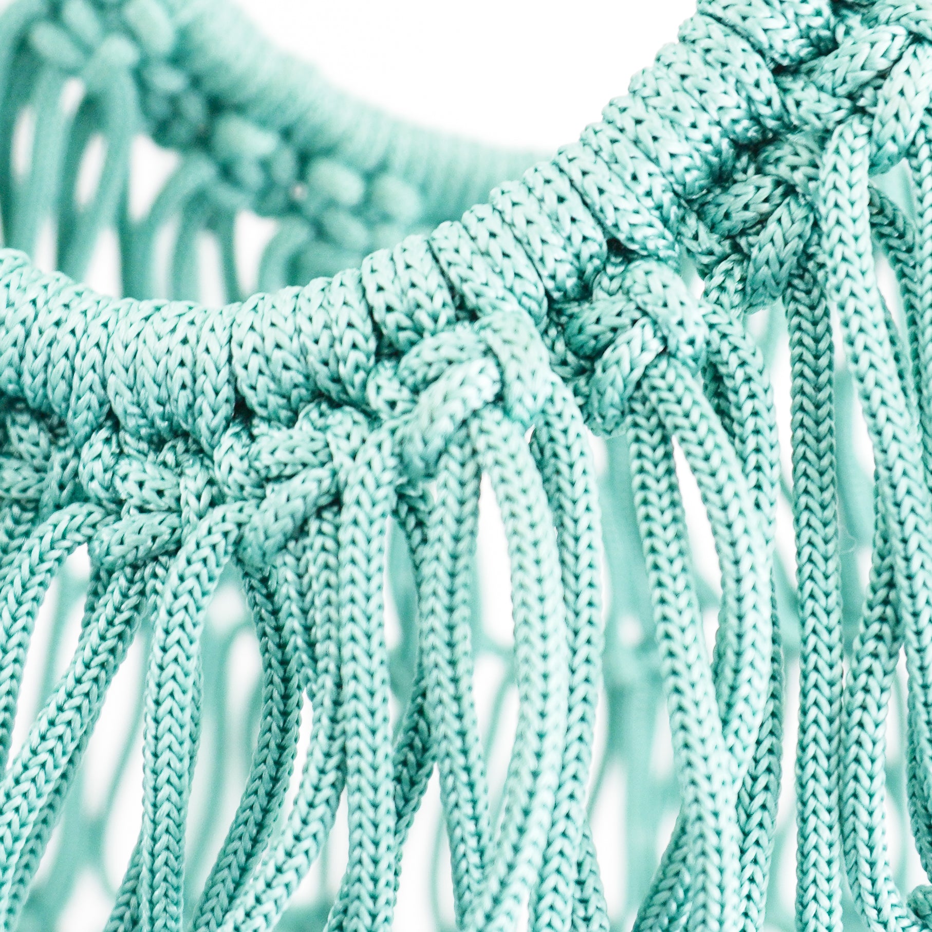 Sea Green Macramé Net Beach Tote Bag | Authentic Preloved FINAL SALE