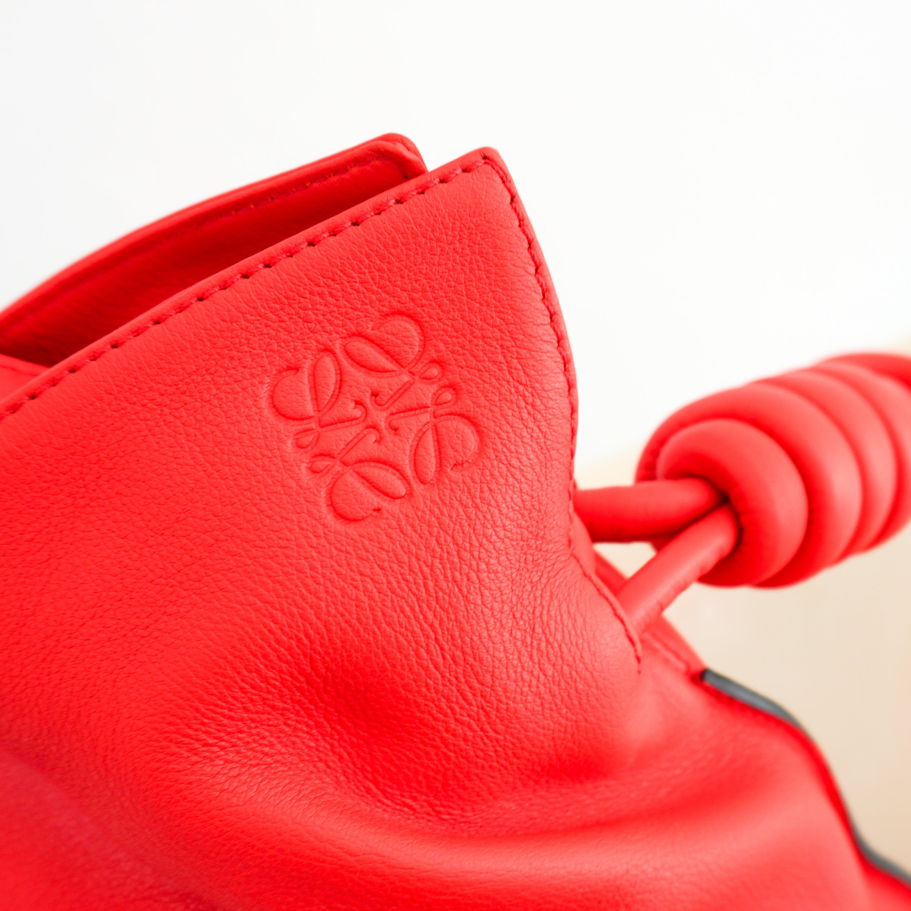 LOEWE Flamenco Knot Tote Bag in Primary Red (RRP £2900) | Authentic Preloved