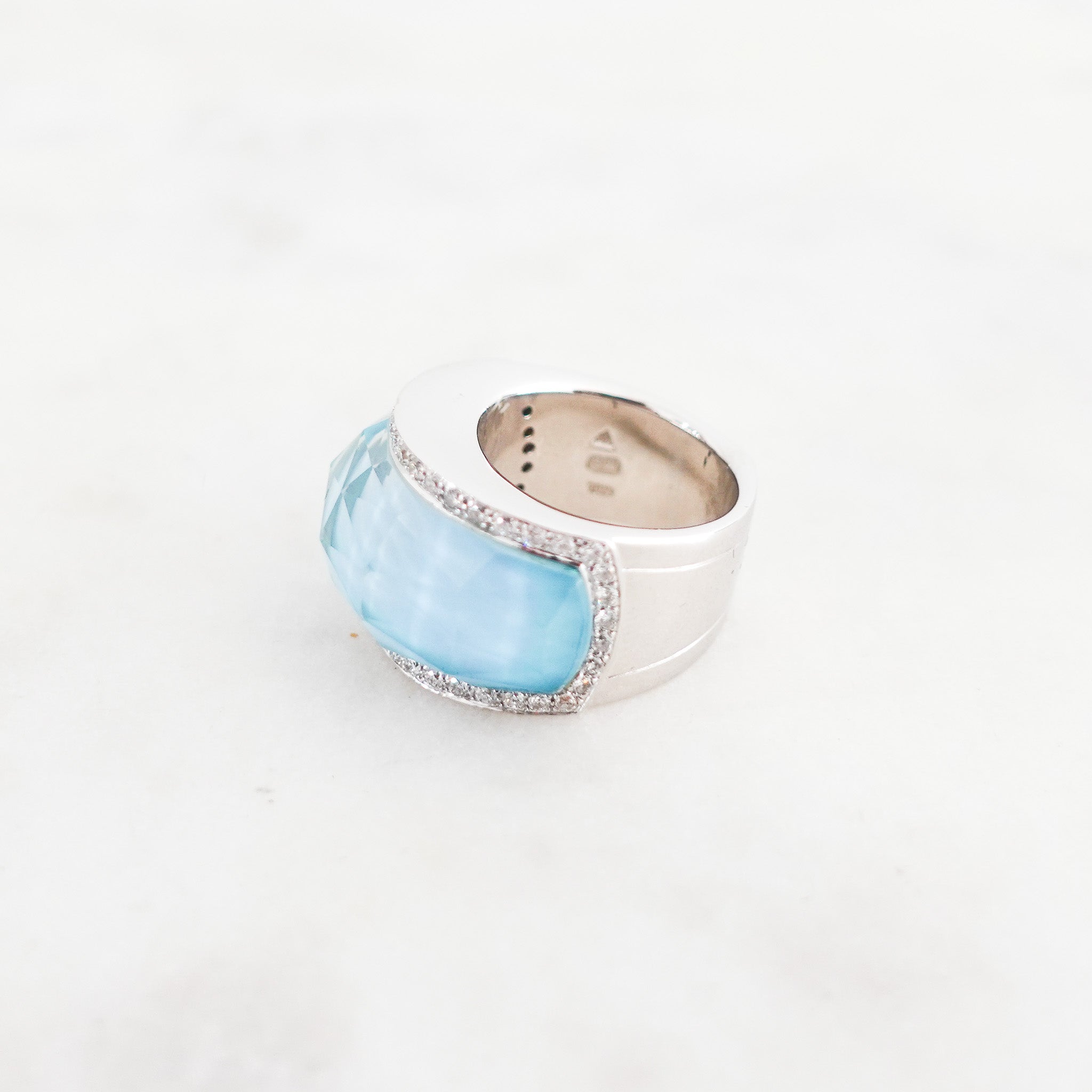 No Regrets Classic Crystal Haze Ring