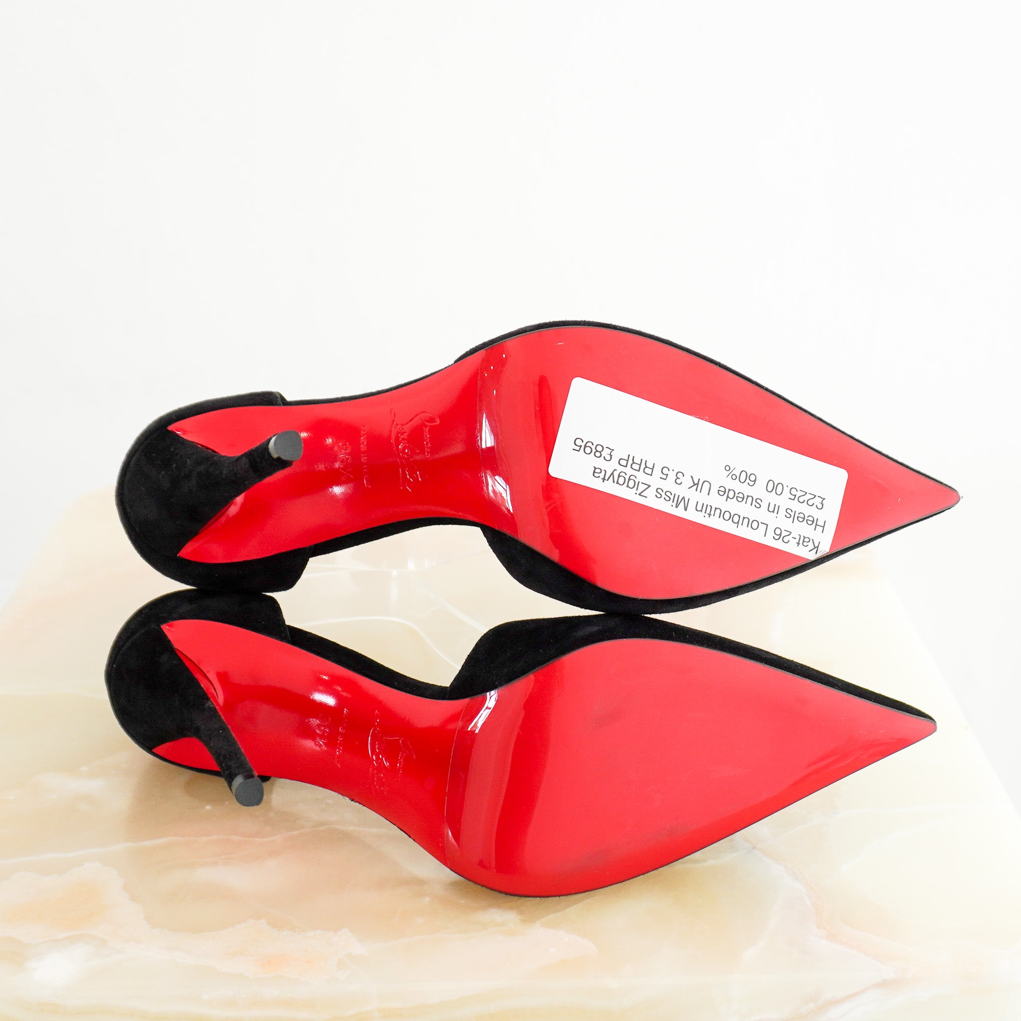 Louboutin Miss Ziggyta Heels in Suede RRP £895 | Authentic Preloved