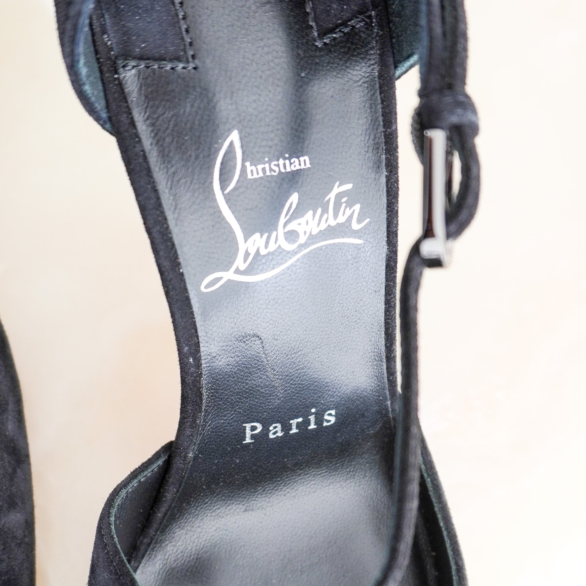 Louboutin Miss Ziggyta Heels in Suede RRP £895 | Authentic Preloved