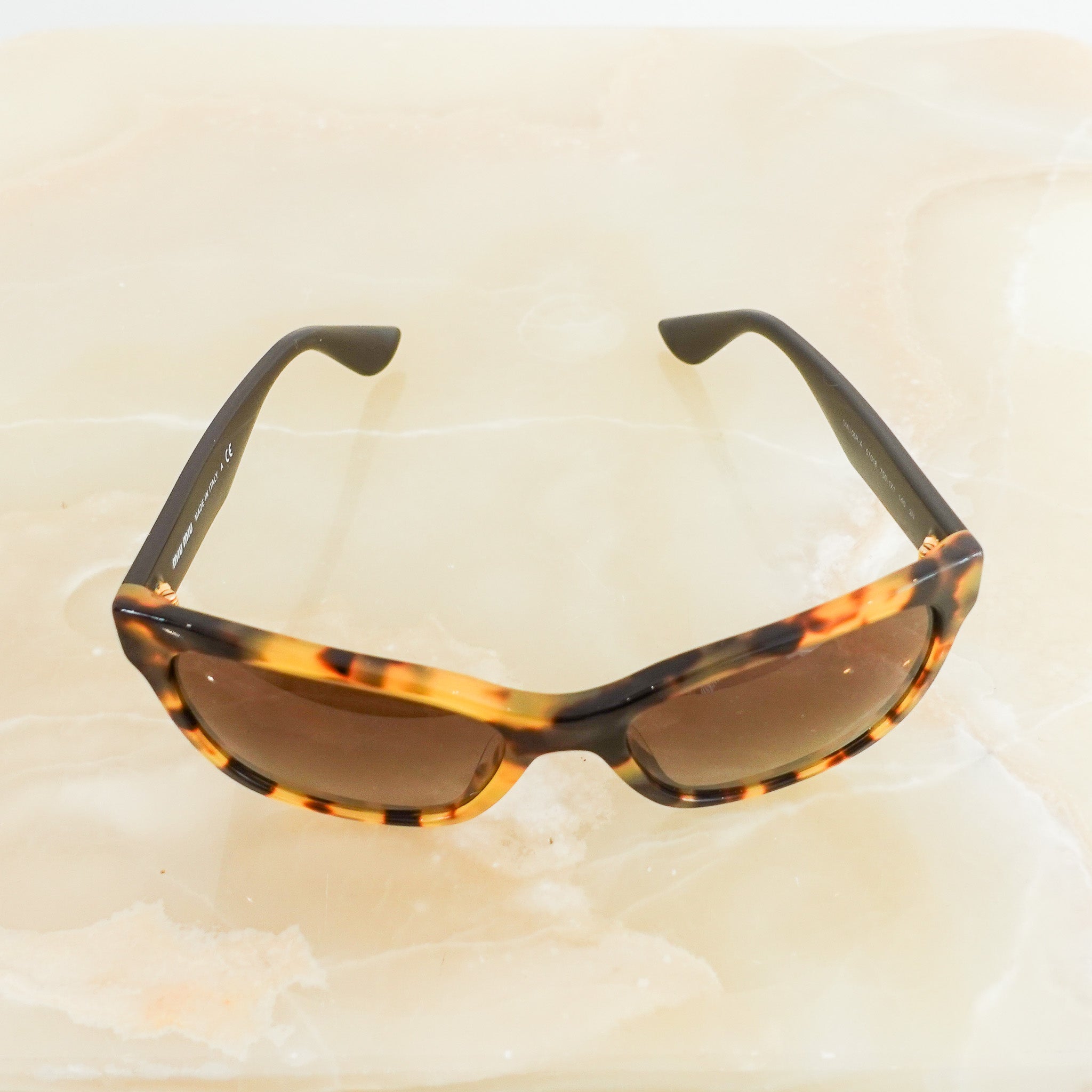 Brown embellished arm sunglasses RRP £300