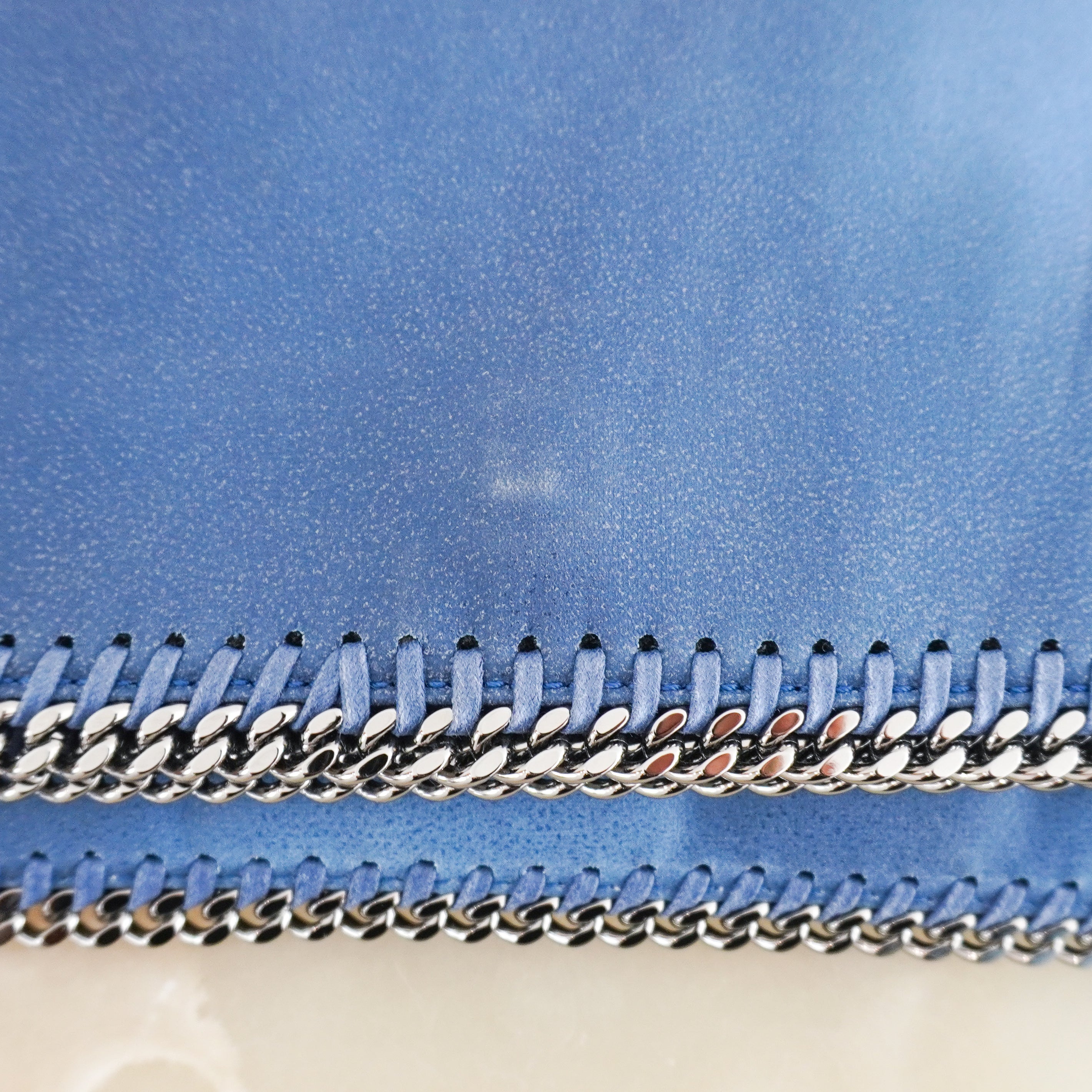 Stella McCartney Blue Falabella Clutch Bag (RRP £540) | Authentic Preloved