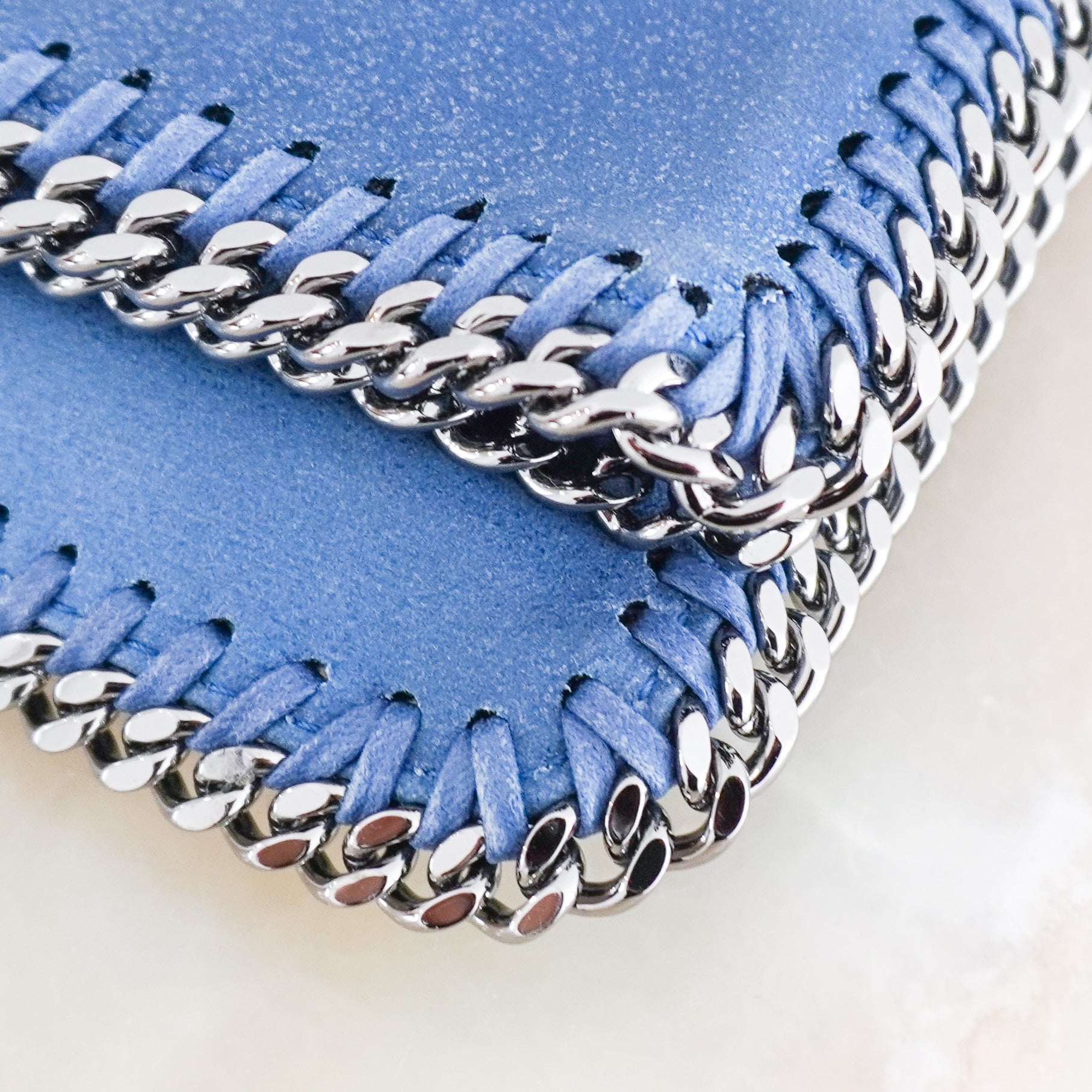 Stella McCartney Blue Falabella Clutch Bag (RRP £540) | Authentic Preloved