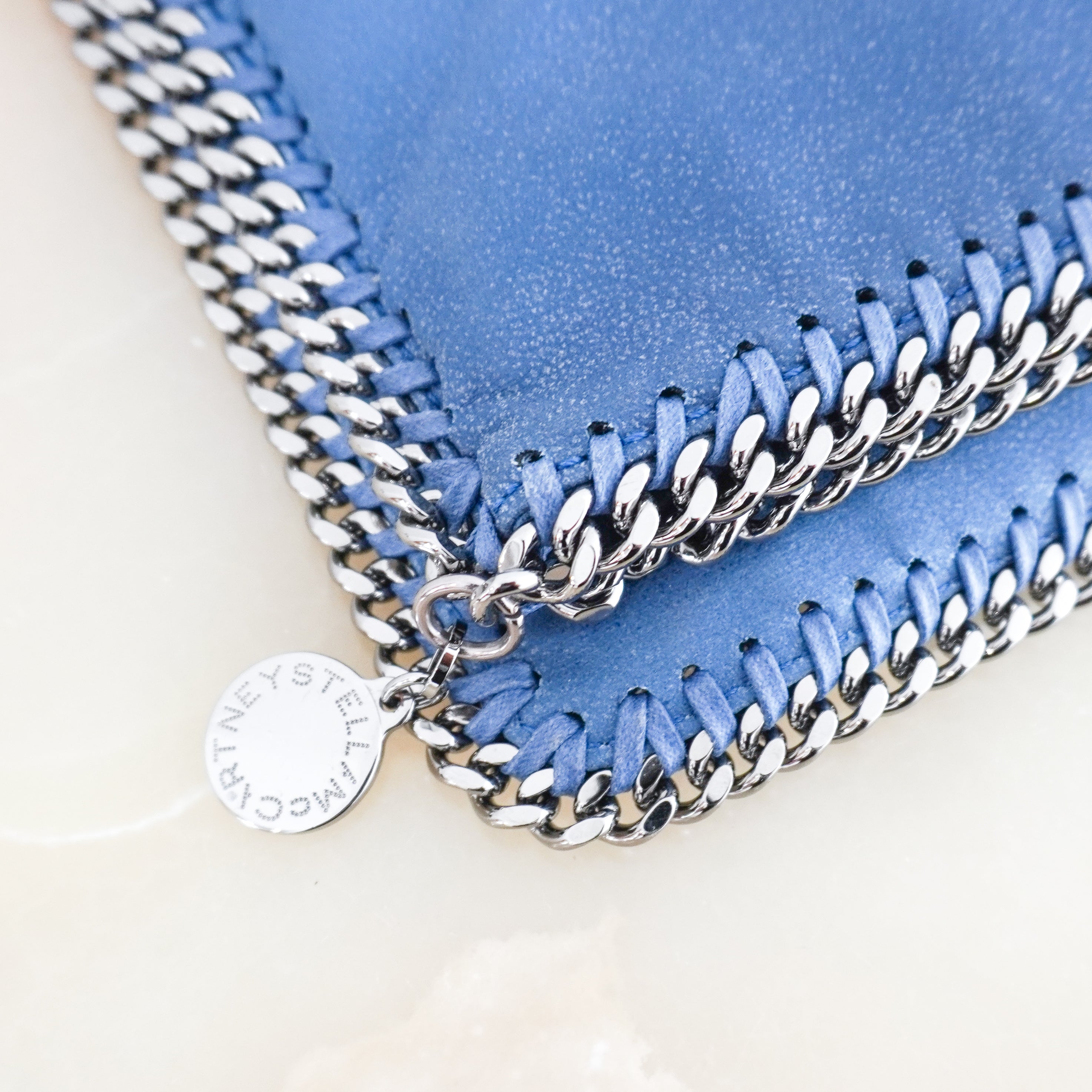 Stella McCartney Blue Falabella Clutch Bag (RRP £540) | Authentic Preloved
