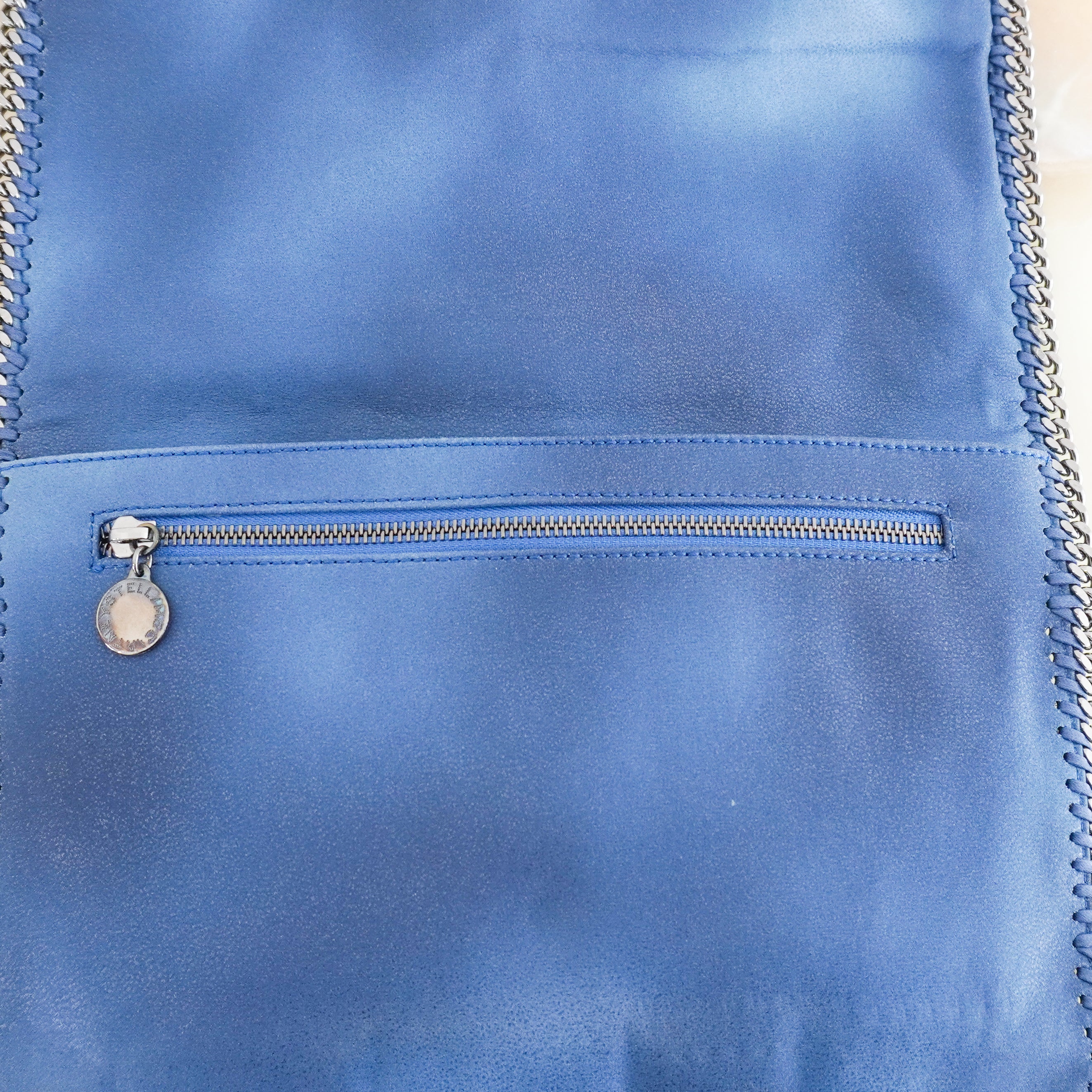 Stella McCartney Blue Falabella Clutch Bag (RRP £540) | Authentic Preloved