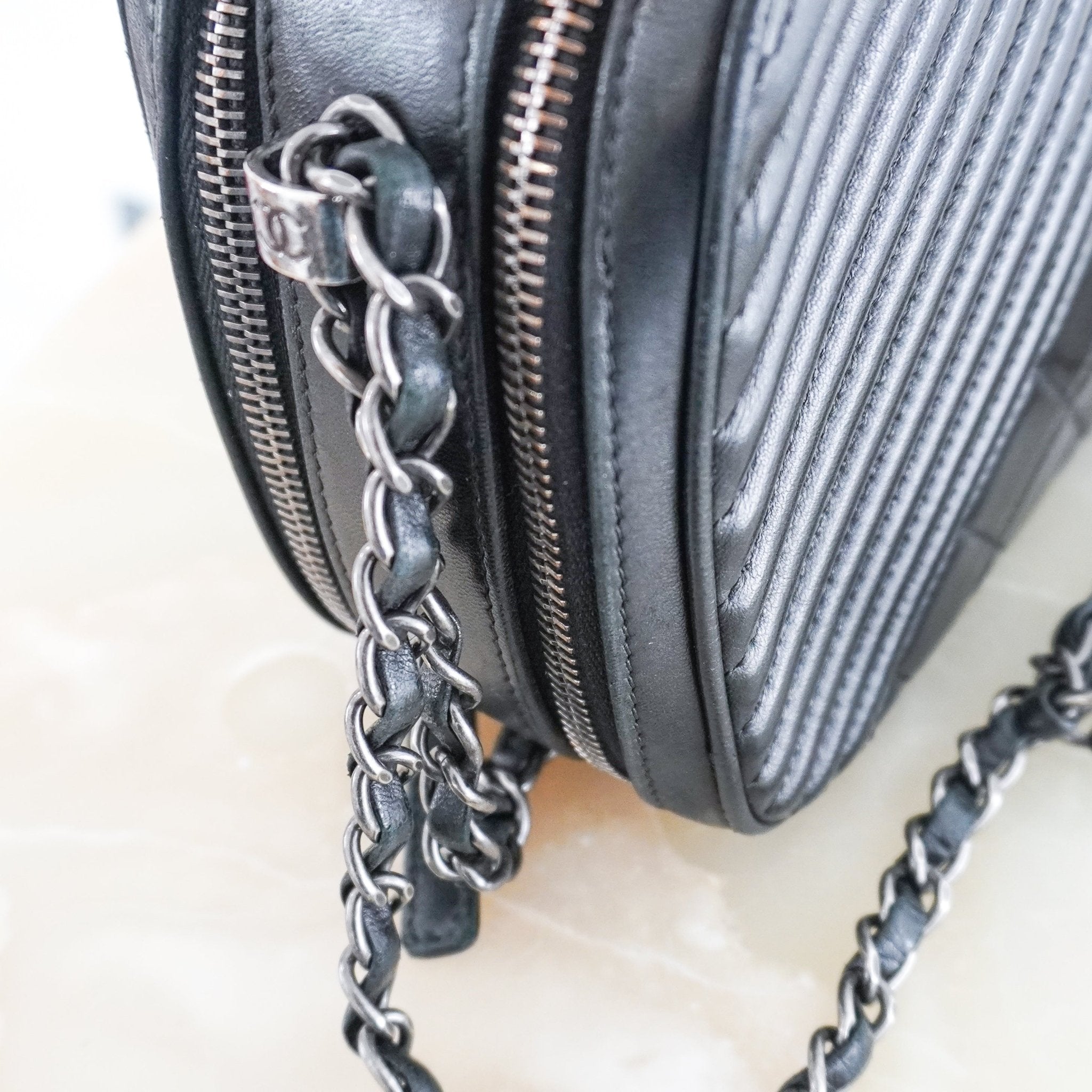 Chanel Cruise 2015 Small Camera Case Bag in Black Lambskin (RRP £2650) | Authentic Preloved - Reloved Again