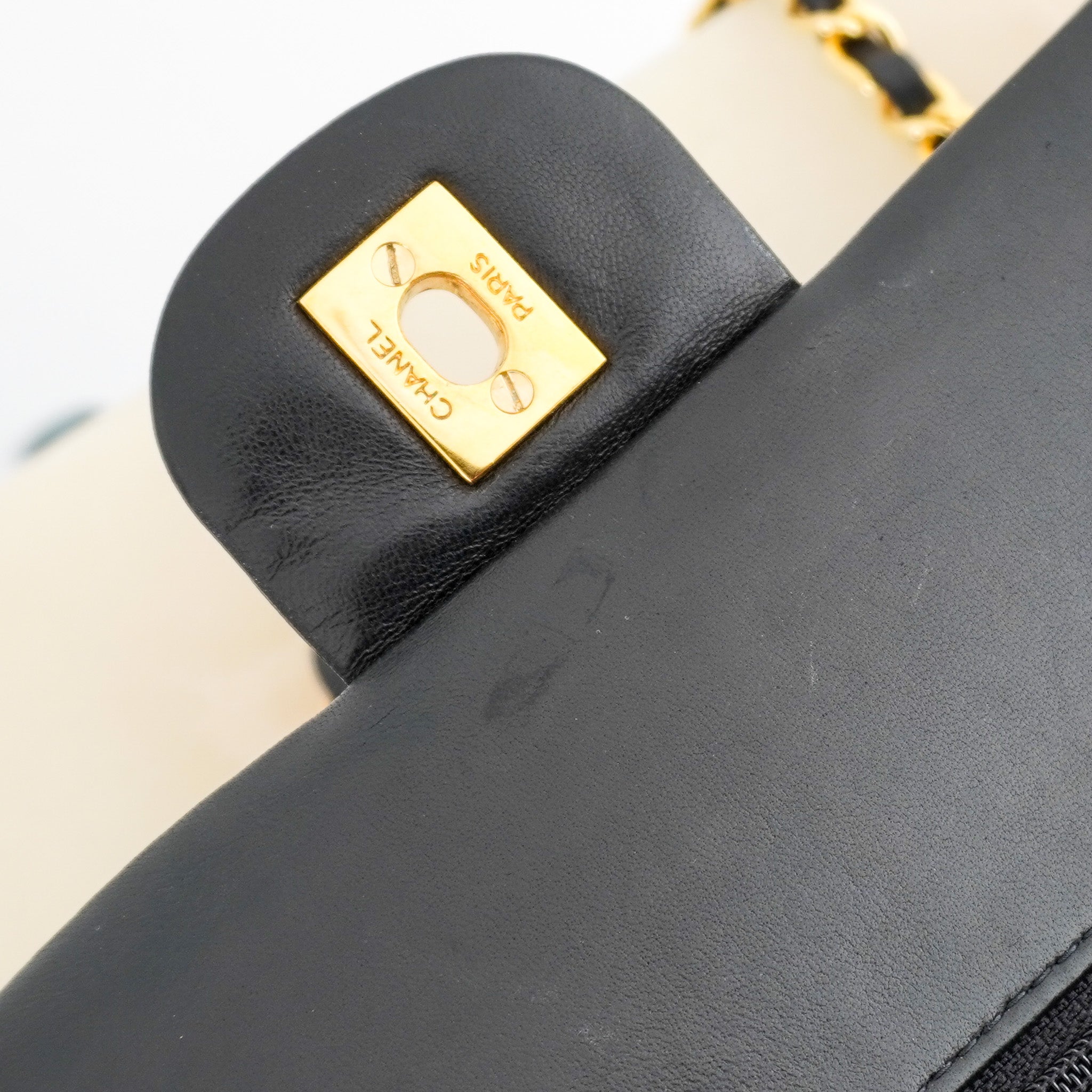 Chanel Classic Chevron Medium Double Flap Bag in Black Lambskin & Gold Hardware | Authentic Preloved - Reloved Again