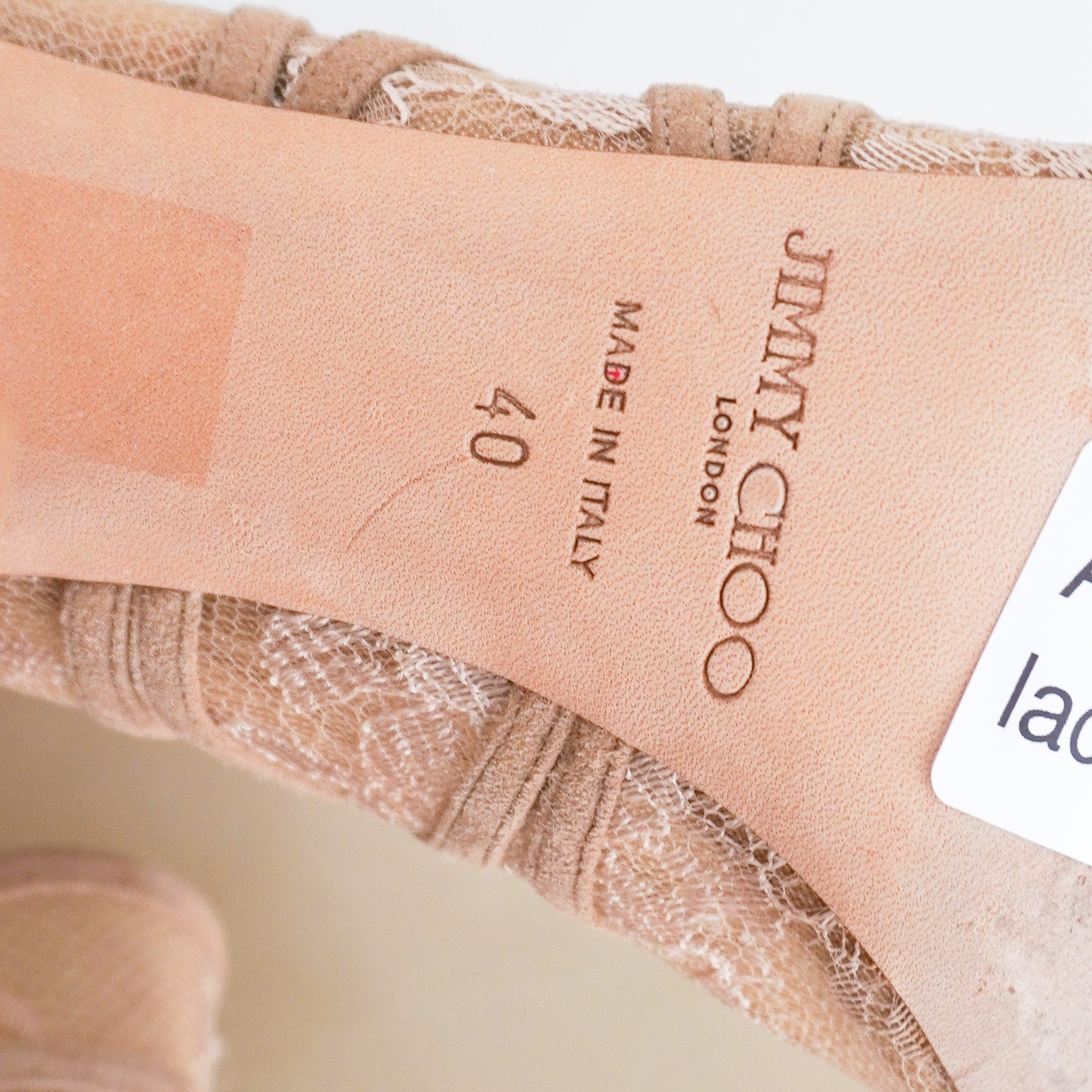 Jimmy Choo Suede/Lace Fauna Heels (RRP £750) | Authentic Preloved