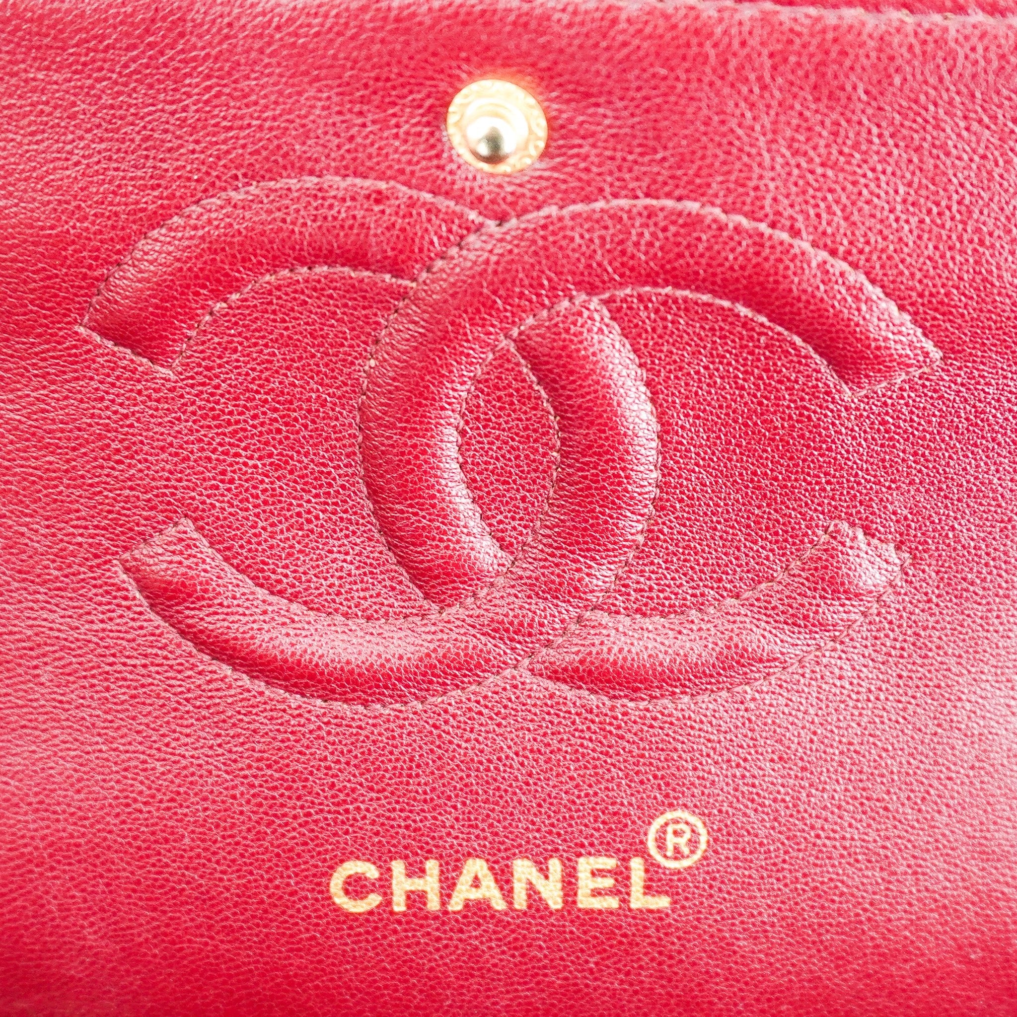 Chanel Classic Chevron Medium Double Flap Bag in Black Lambskin & Gold Hardware | Authentic Preloved - Reloved Again