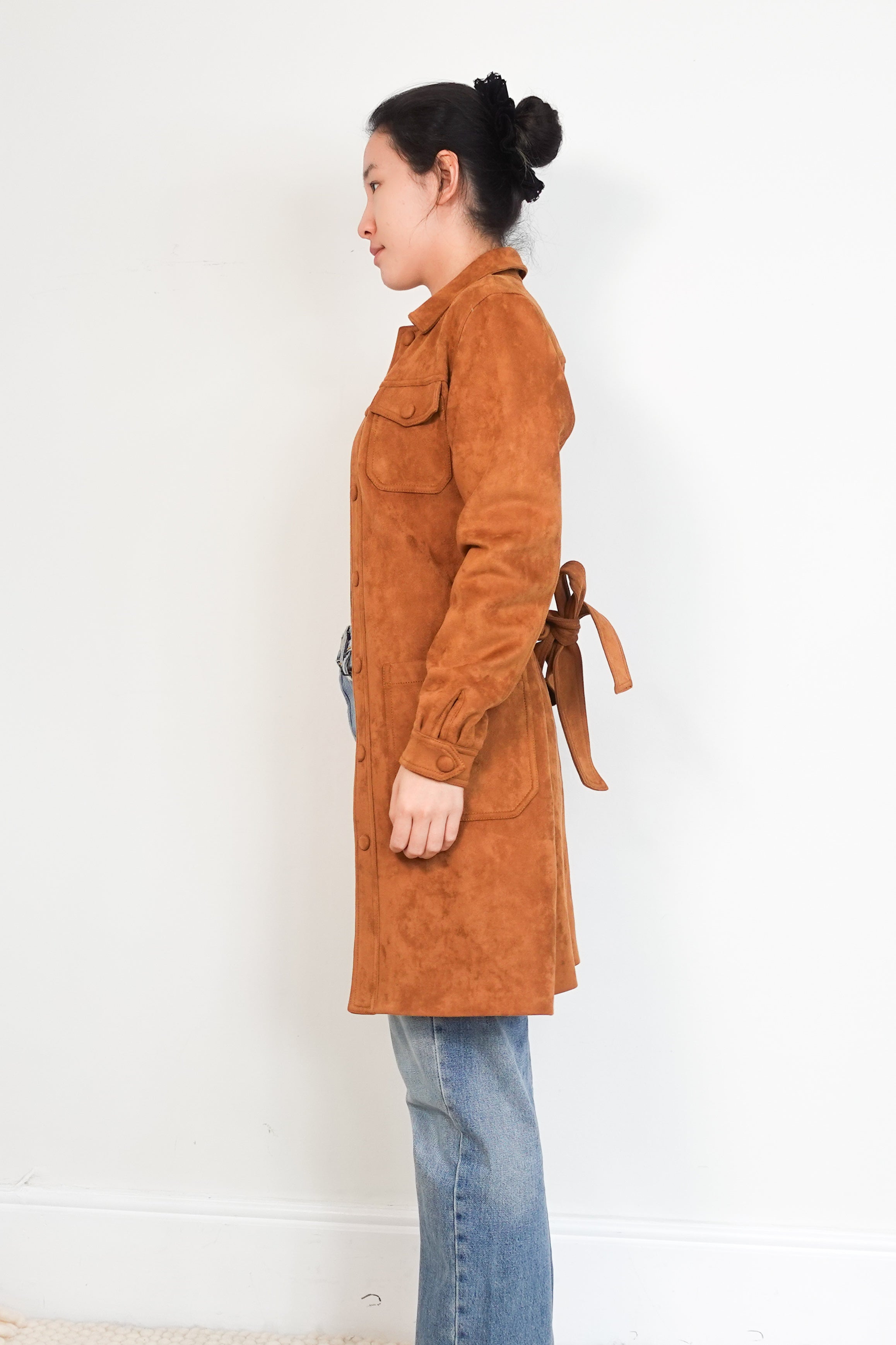 NEW Mother Brown Patch Pocket Car Hitch Hiking Jacket RRP £400 | Authentic Preloved