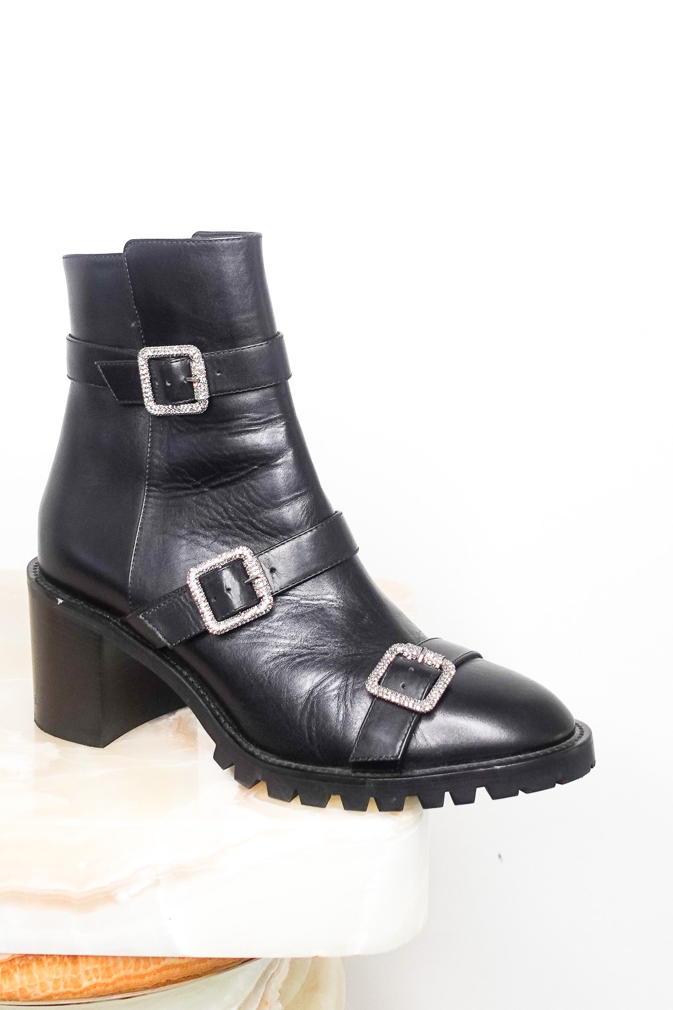 Biker embellished boots RRP £700 FINAL SALE