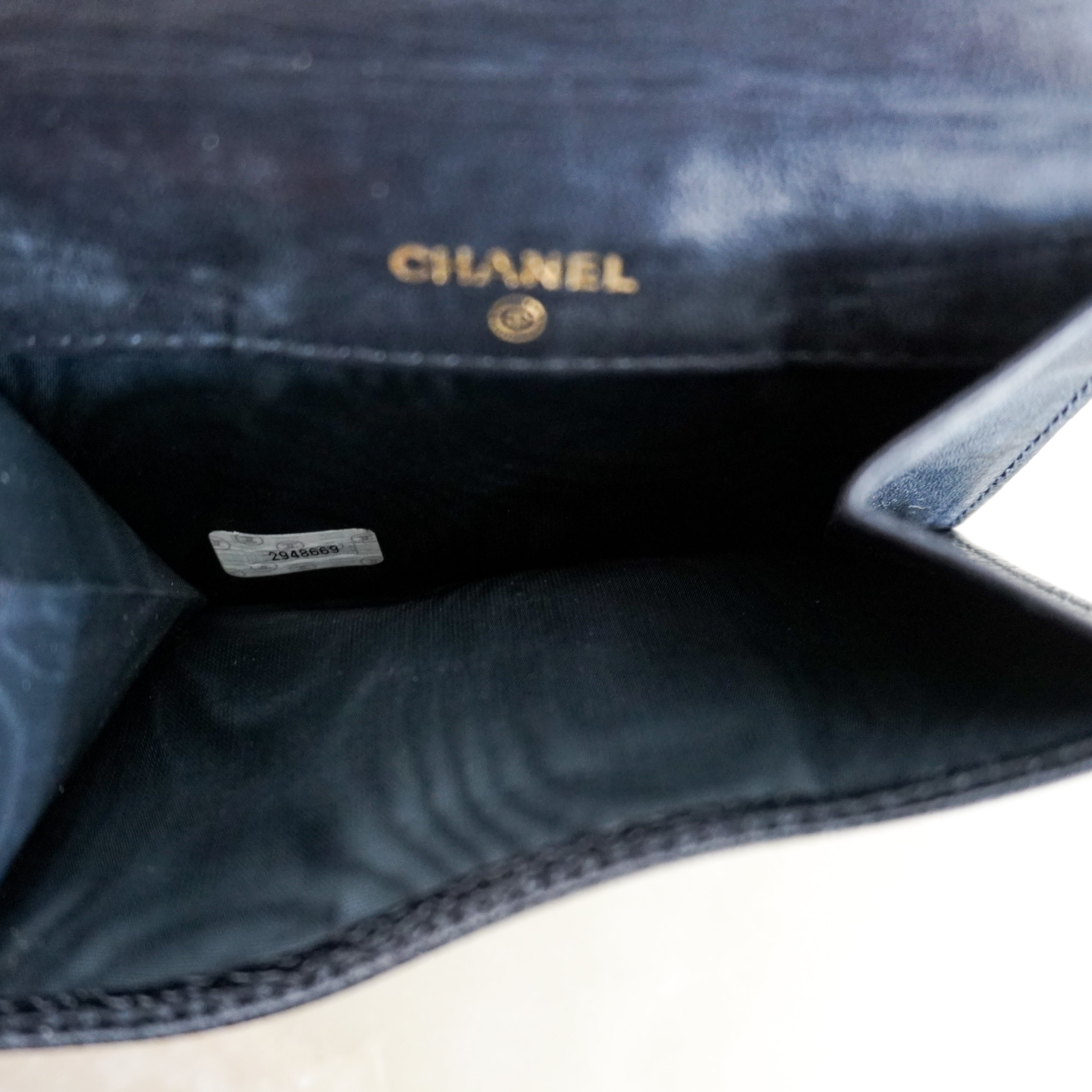 Chanel Vintage Black Caviar Timeless CC Flap Wallet | Authentic Preloved