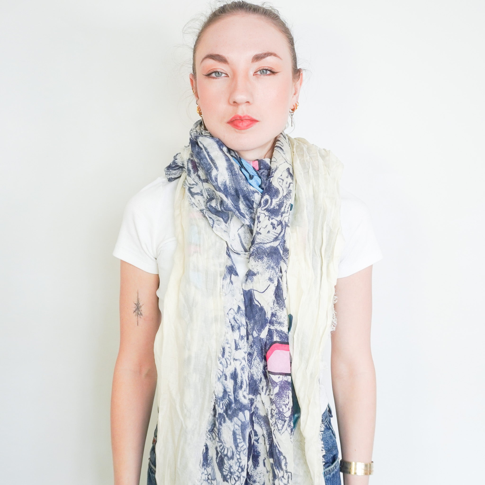 Stella McCartney Printed Modal Blend Scarf Shawl | Authentic Preloved FINAL SALE