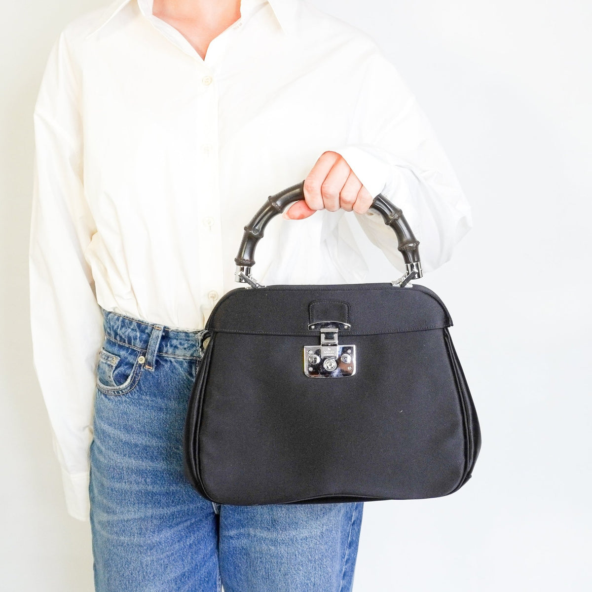 Gucci Medium Lady Lock Bamboo Top Handle Bag (RRP £1500) | Authentic Preloved - Reloved Again