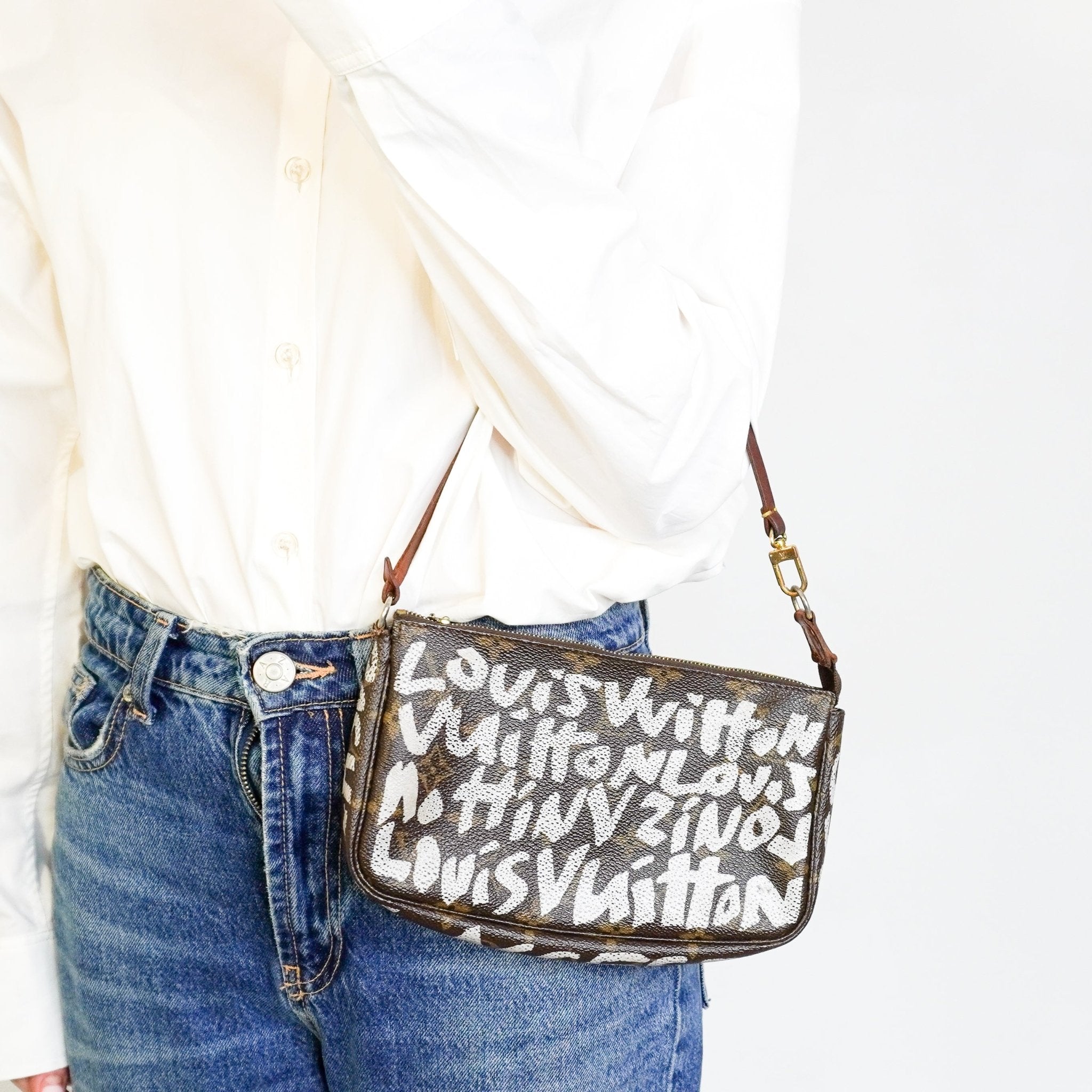 Louis Vuitton x Stephen Sprouse 2001 Limited Edition Graffiti Pochette Accessoires | Authentic Preloved - Reloved Again