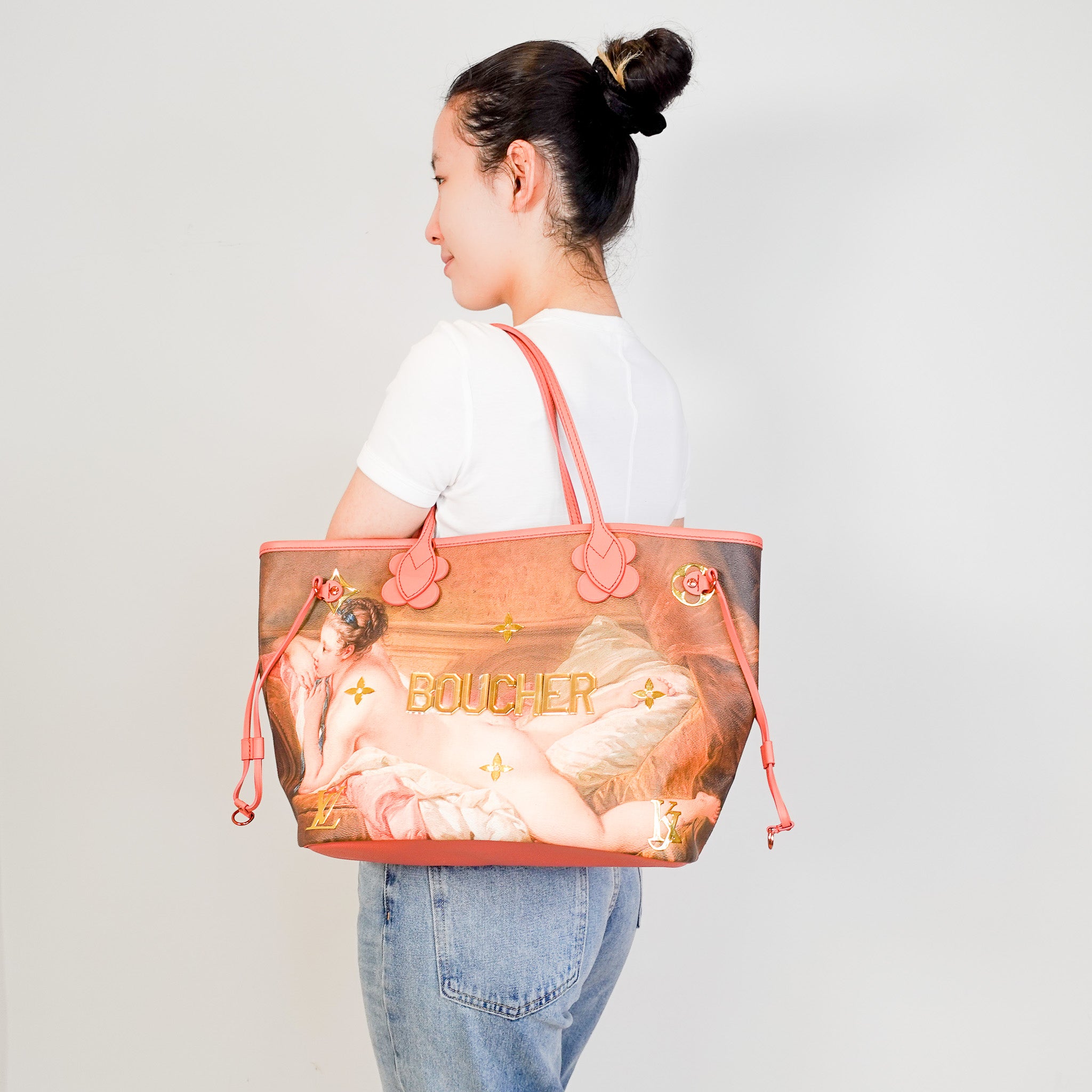 NEW Louis Vuitton Limited Edition Jeff Koons Boucher Neverfull MM Bag | Authentic Preloved
