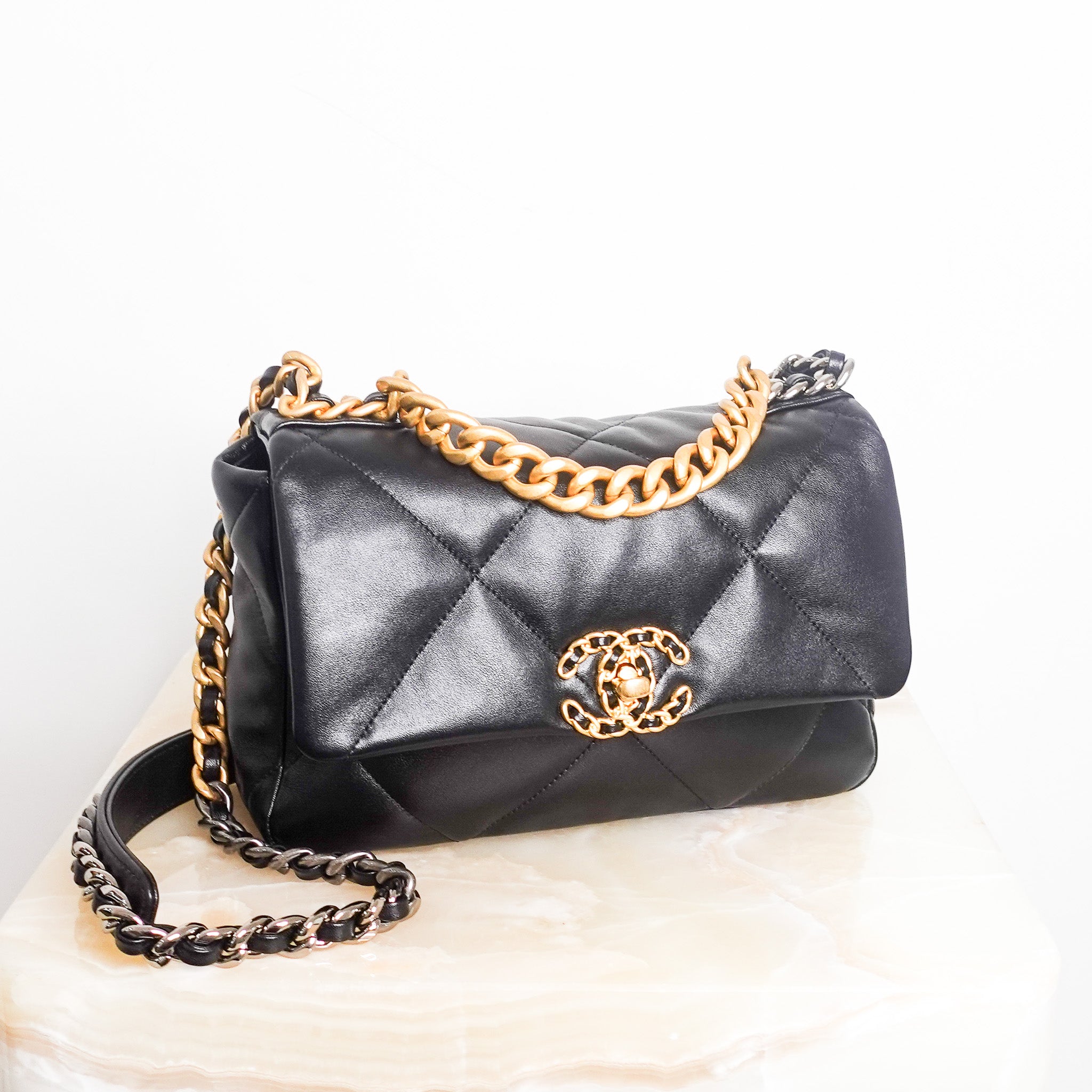 19 black flap bag  RRP £5590