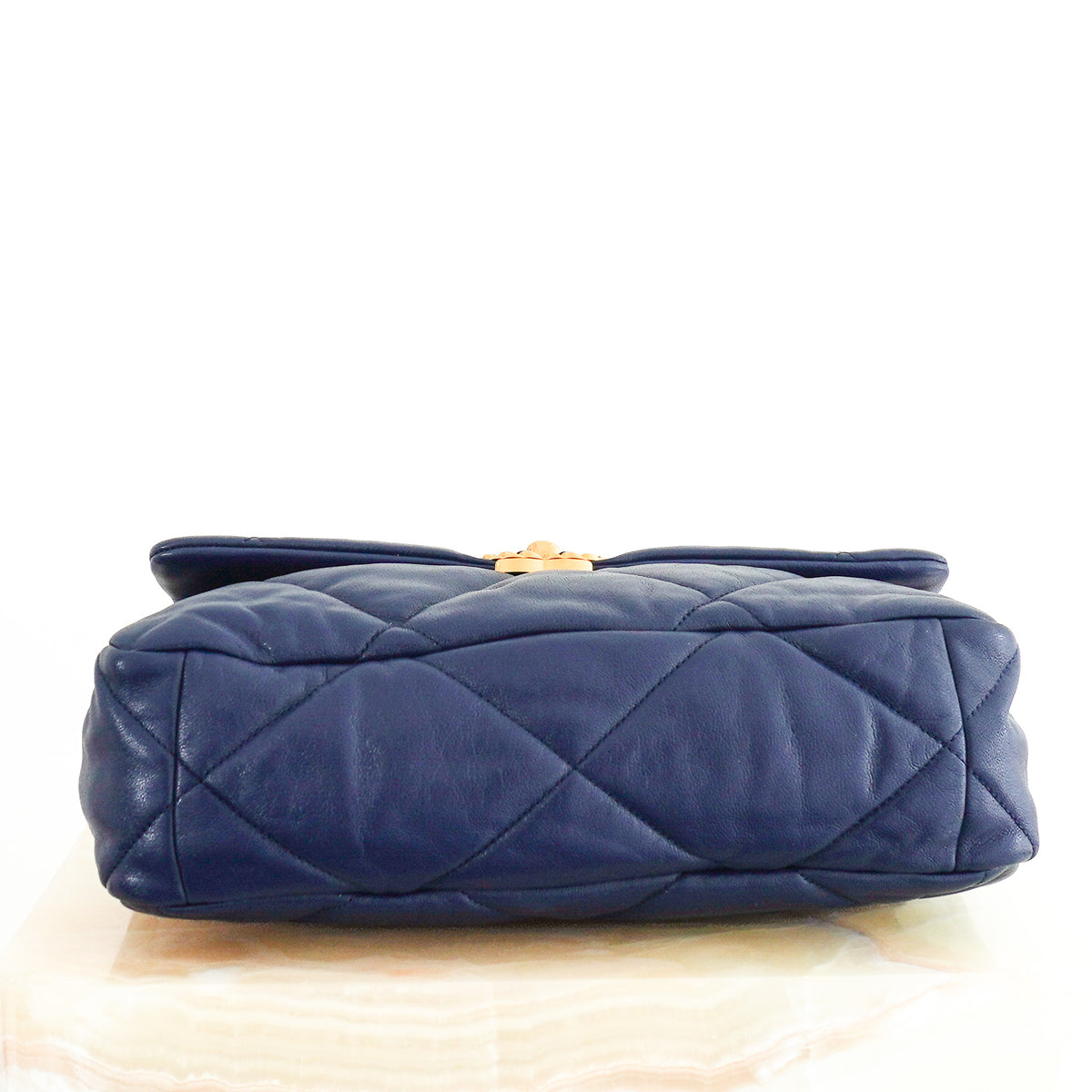 Chanel 19 Flap Bag Lambskin Leather in Marine Blue RRP £4500 | Authentic Preloved