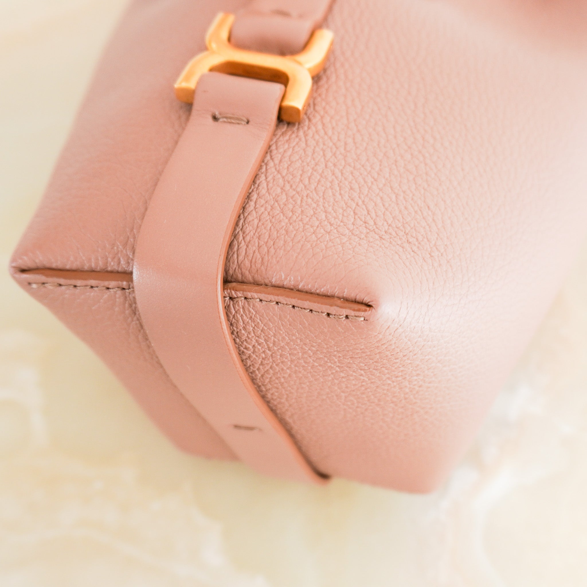Chloe Marcie Micro Bucket Bag in Wood Rose RRP £1,225 | Authentic Preloved - Reloved Again